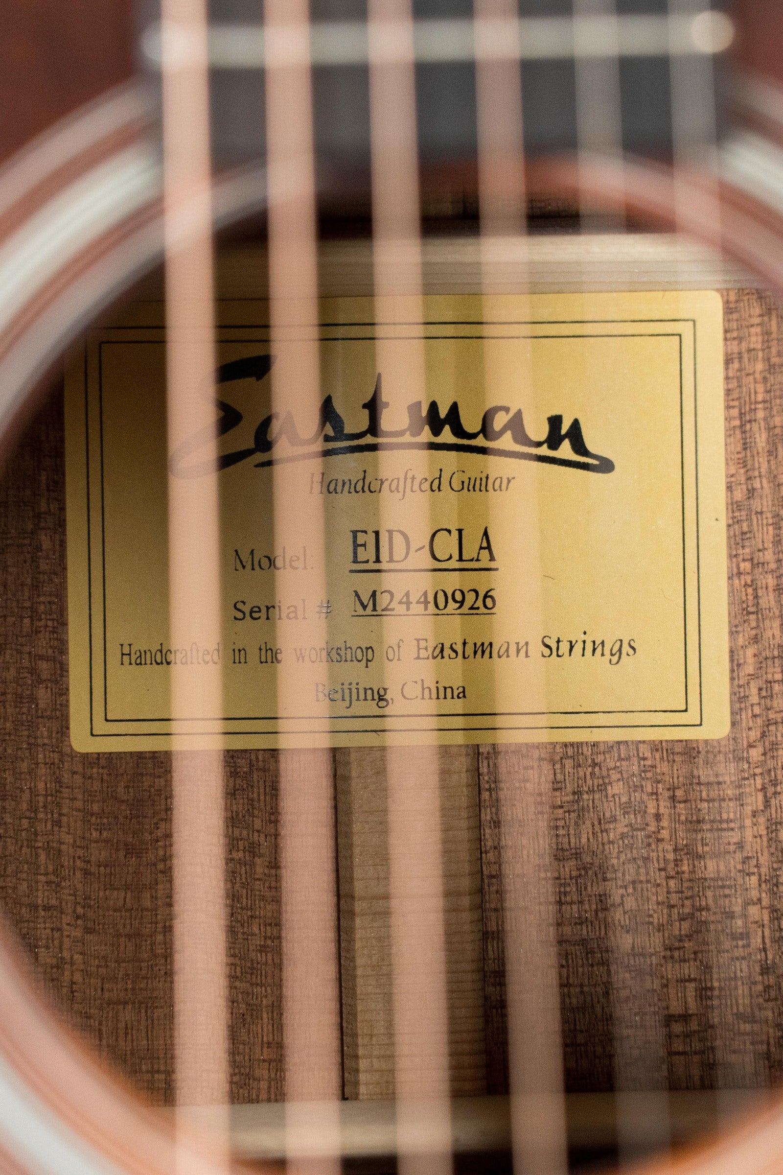 Eastman E1D-CLA Sitka/Sapele Classic Finish Dreadnought Acoustic Guitar #0926