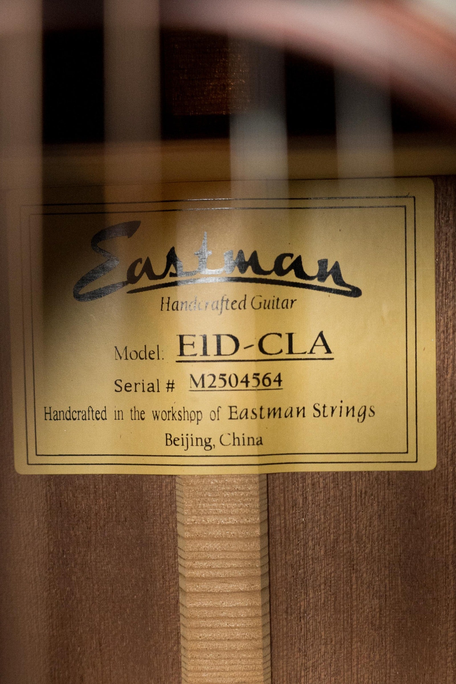 Eastman E1D-CLA Sitka/Sapele Classic Finish Dreadnought Acoustic Guitar #4564