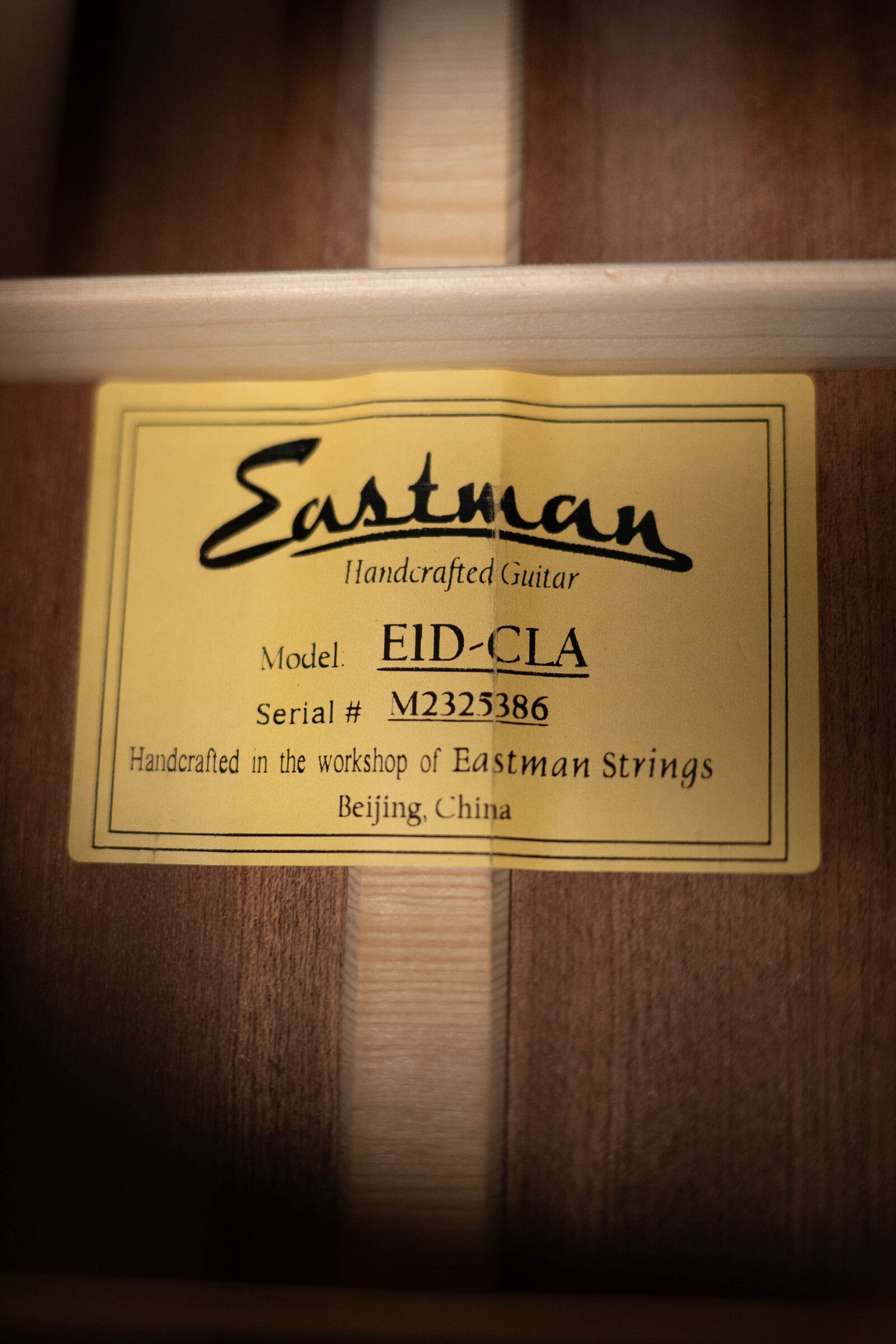 Eastman E1D-CLA Sitka/Sapele Classic Finish Dreadnought Acoustic Guitar #5386