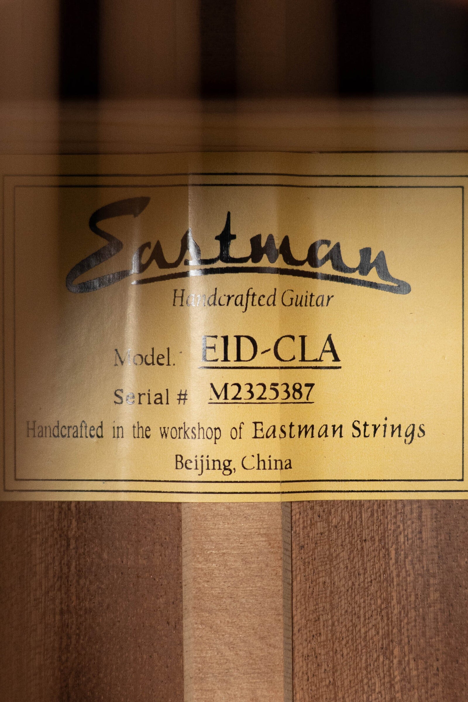 Eastman E1D-CLA Sitka/Sapele Classic Finish Dreadnought Acoustic Guitar #5387