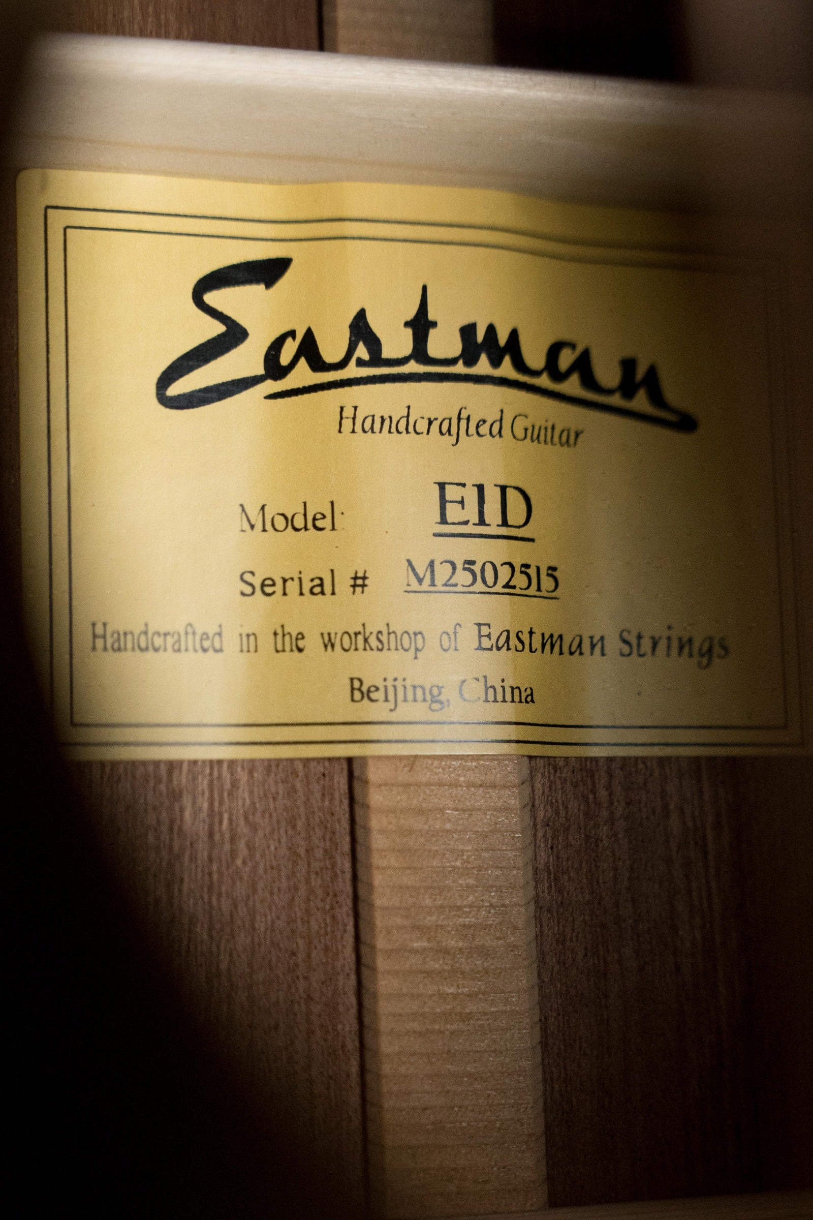Eastman E1D Sitka/Sapele Dreadnought Acoustic Guitar #2515