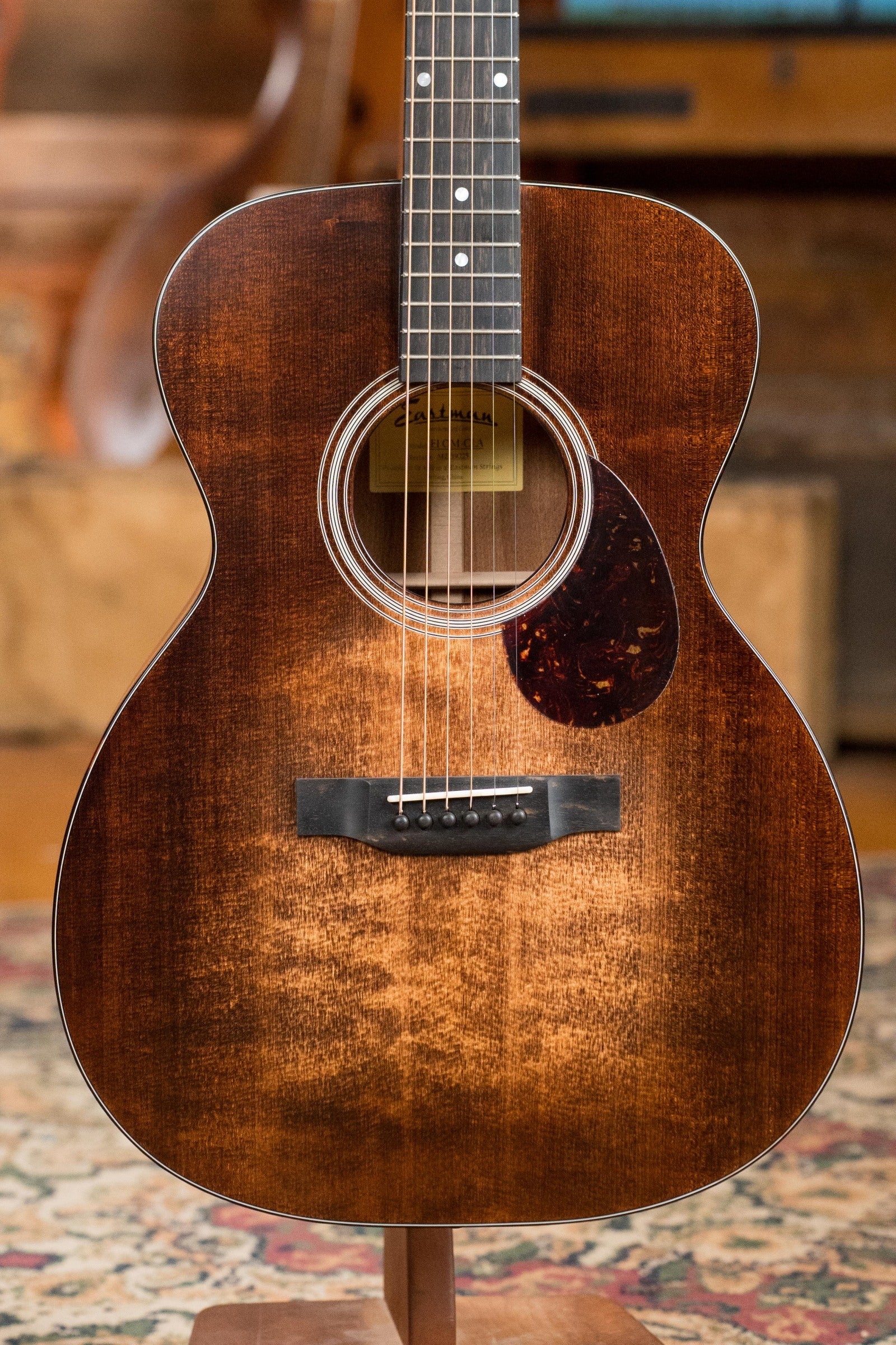 Eastman E1OM-CLA All Solid Sitka/Sapele Classic Finish Acoustic Guitar #9225