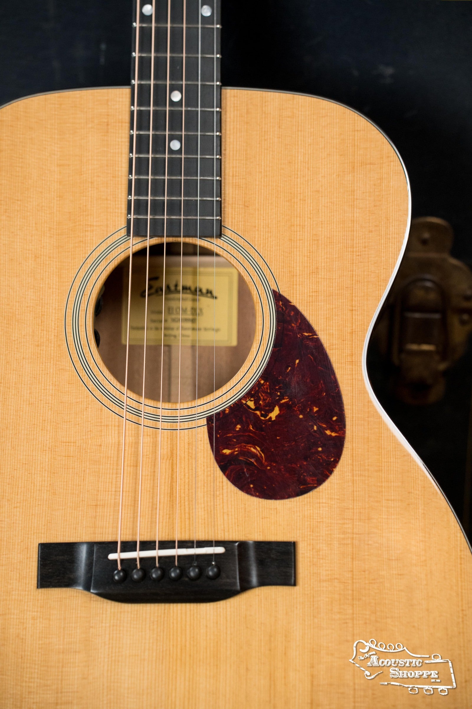 (Used) Eastman E1OM-DLX All Solid Sitka/Sapele Guitar w/K&K Pickup #8865