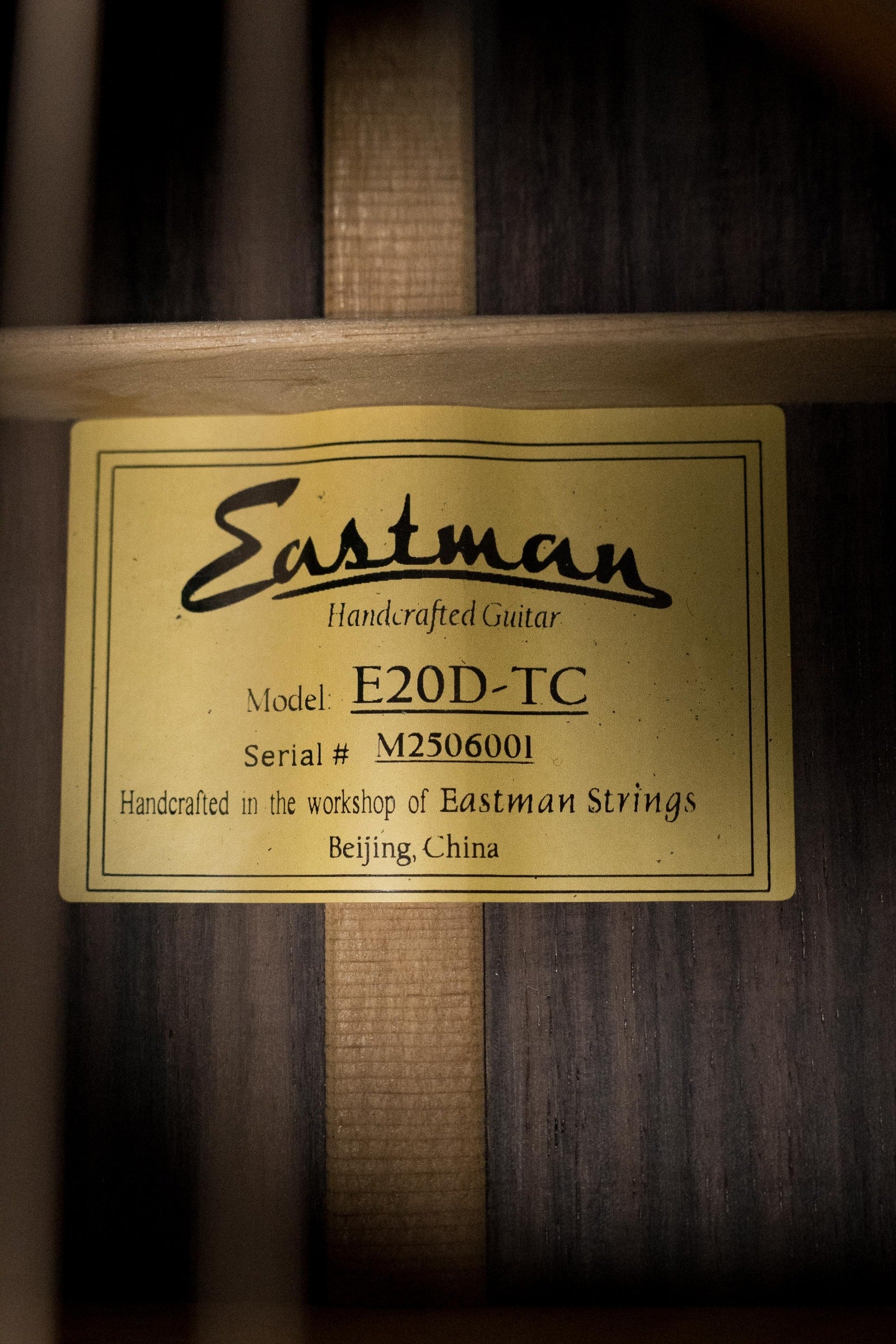 Eastman E20D-TC Thermo-Cured Adirondack/Rosewood Dreadnought Acoustic Guitar #6001