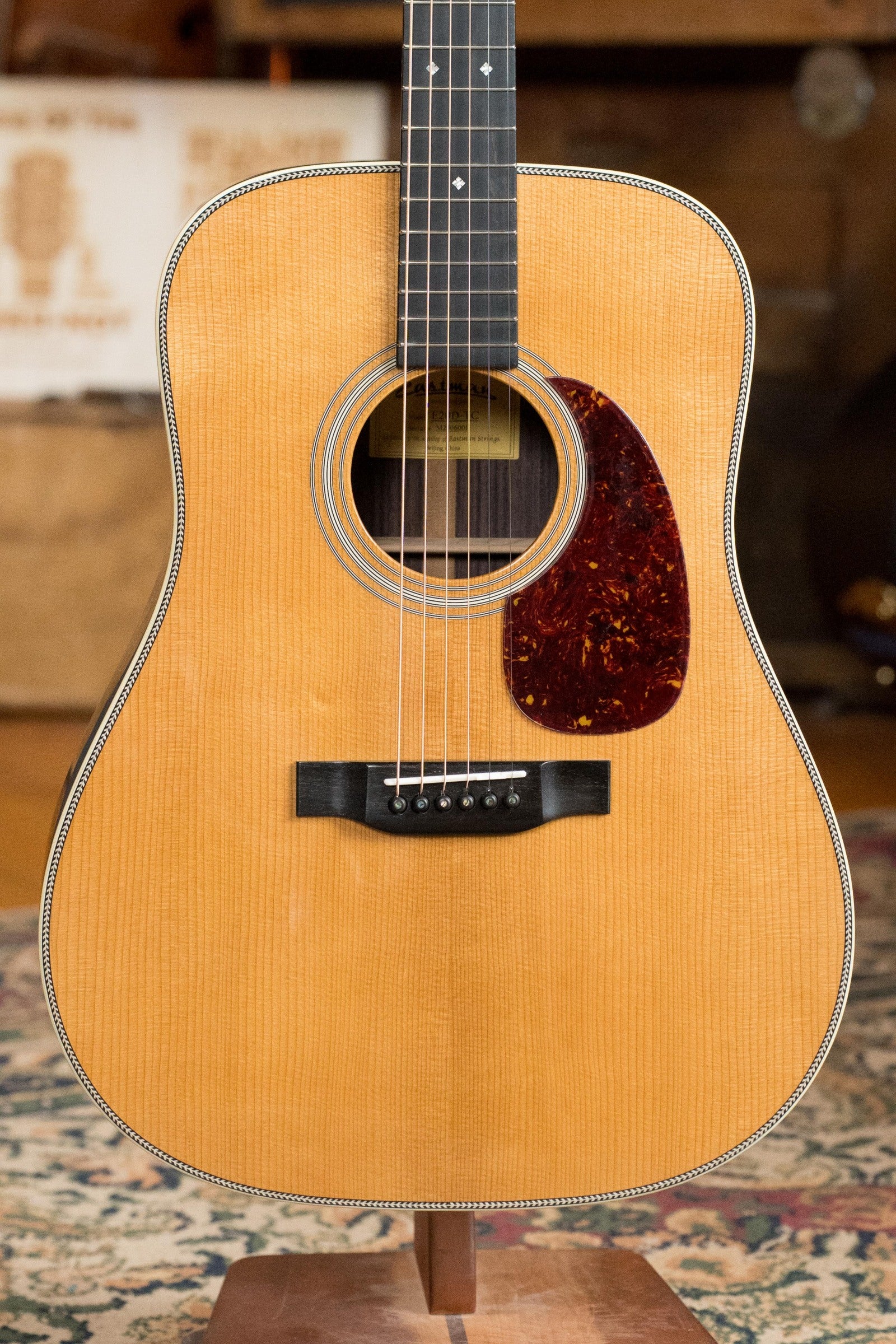 Eastman E20D-TC Thermo-Cured Adirondack/Rosewood Dreadnought Acoustic Guitar #6001