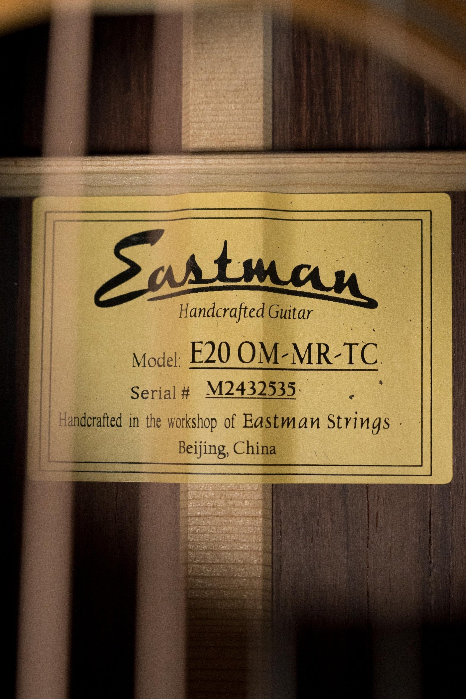 Eastman E20OM-MR-TC Thermo-cured Adirondack/Madagascar Rosewood Acoustic Guitar #2535