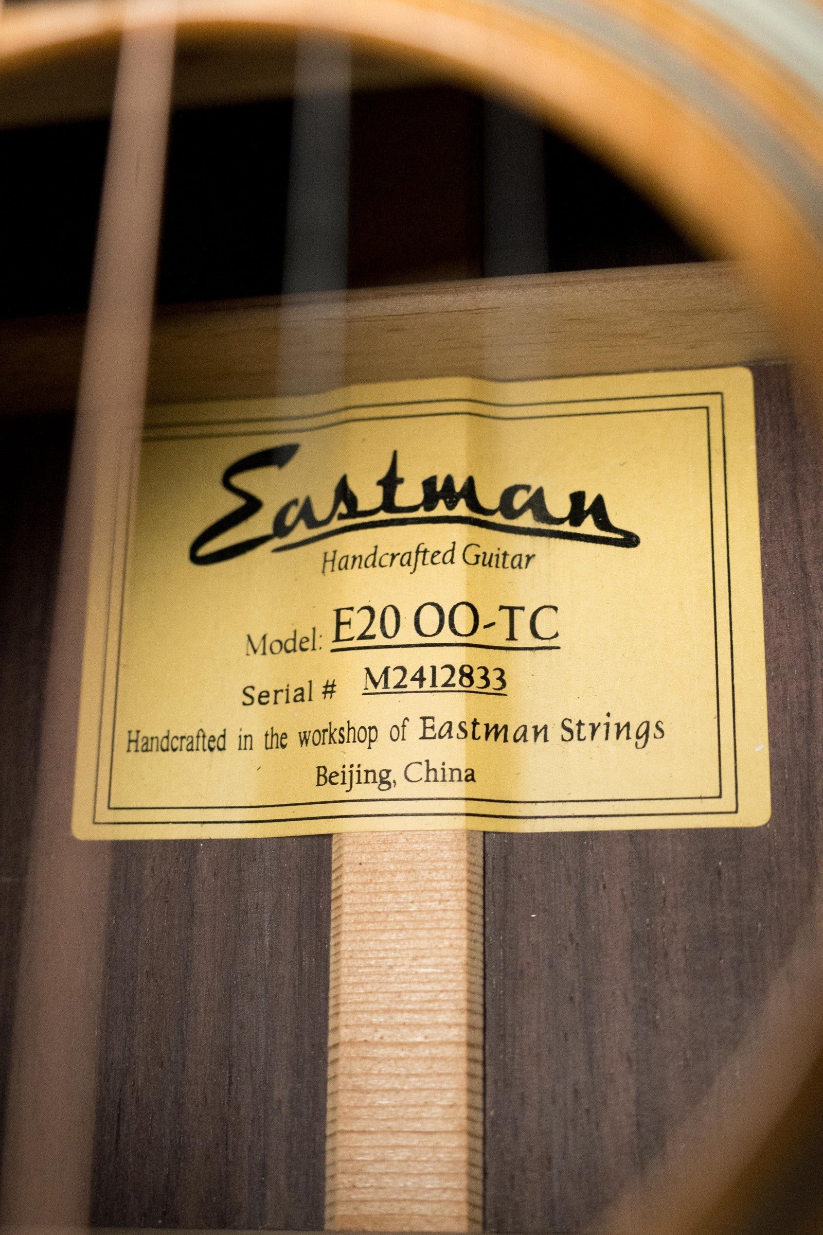 Eastman E20OO-TC Thermo-Cured Adirondack/Rosewood Acoustic Guitar #2833