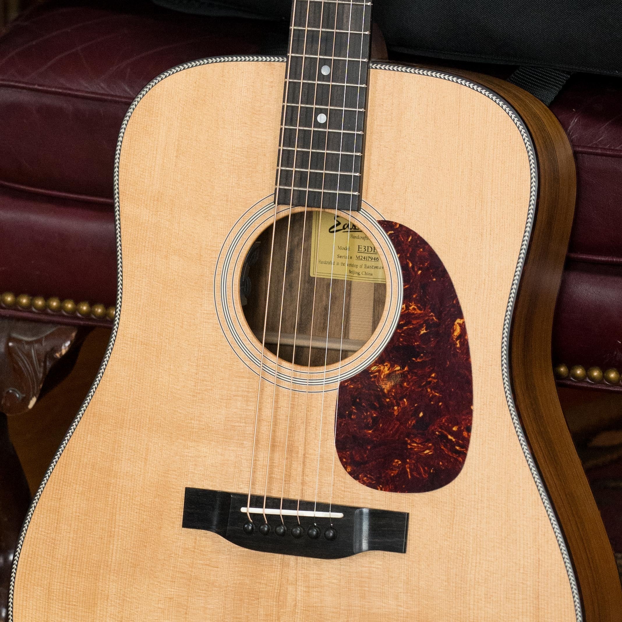 Eastman E3DE Sitka/Ovangkol Dreadnought Acoustic w/ Fishman Pickup #7946