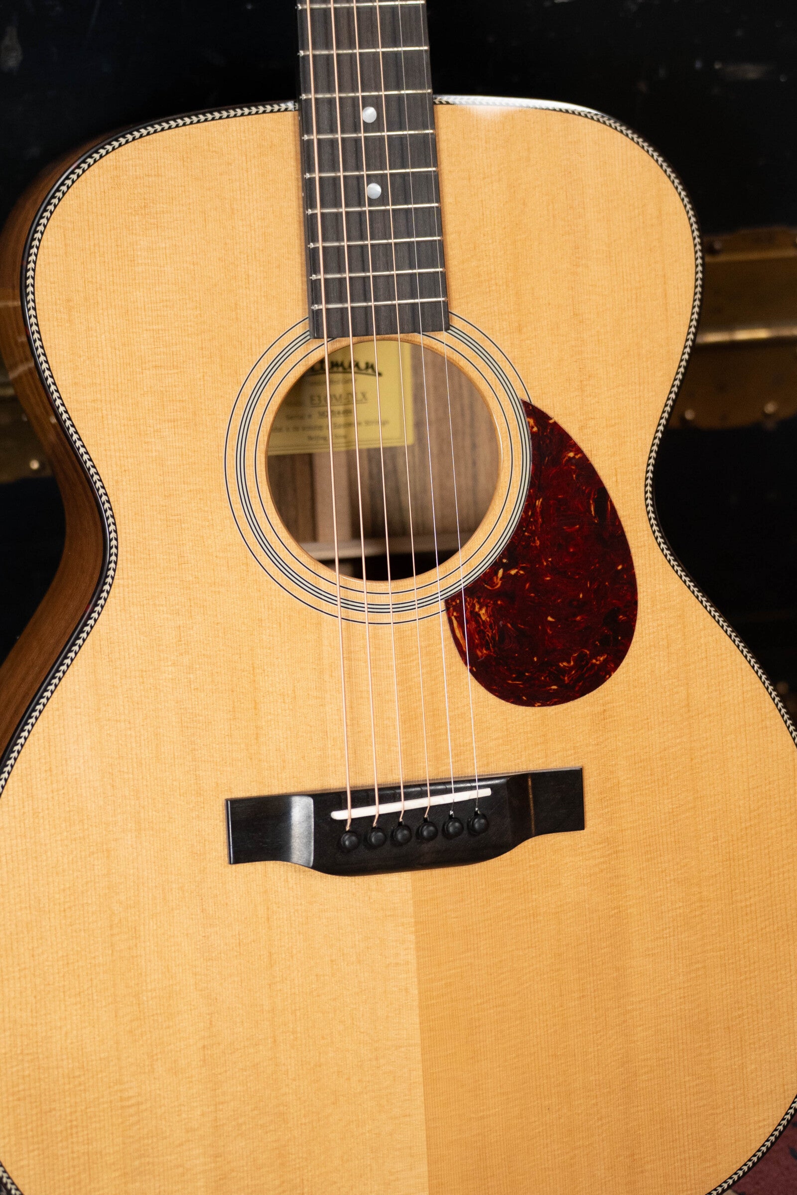 Eastman E3OM-DLX Sitka/Ovangkol Acoustic Guitar w/ Fishman Pickup #4494