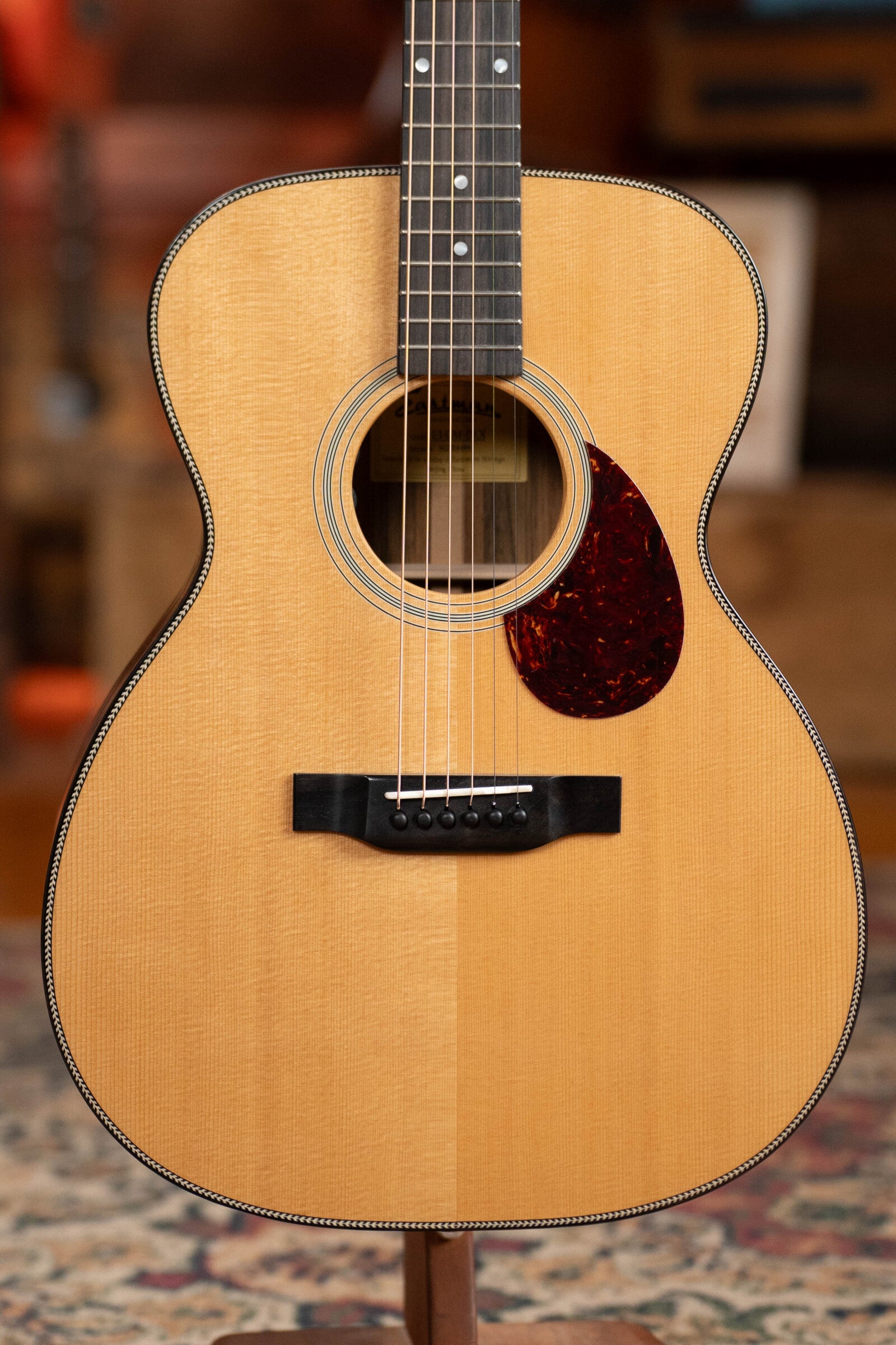 Eastman E3OM-DLX Sitka/Ovangkol Acoustic Guitar w/ Fishman Pickup #4494