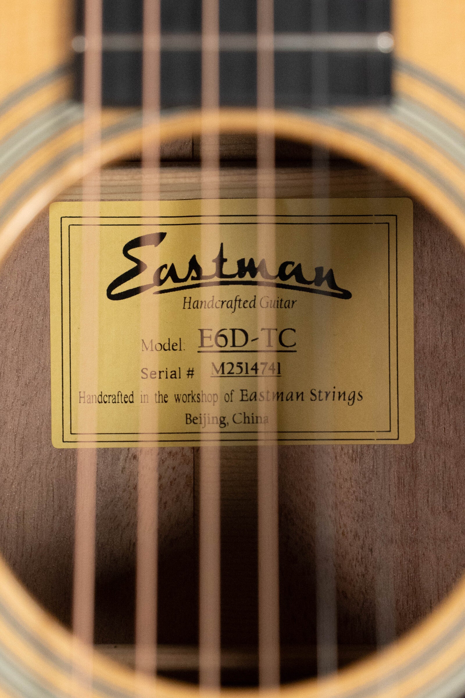 Eastman E6D-TC Thermo-Cured Sitka/Mahogany Dreadnought Acoustic Guitar #4741