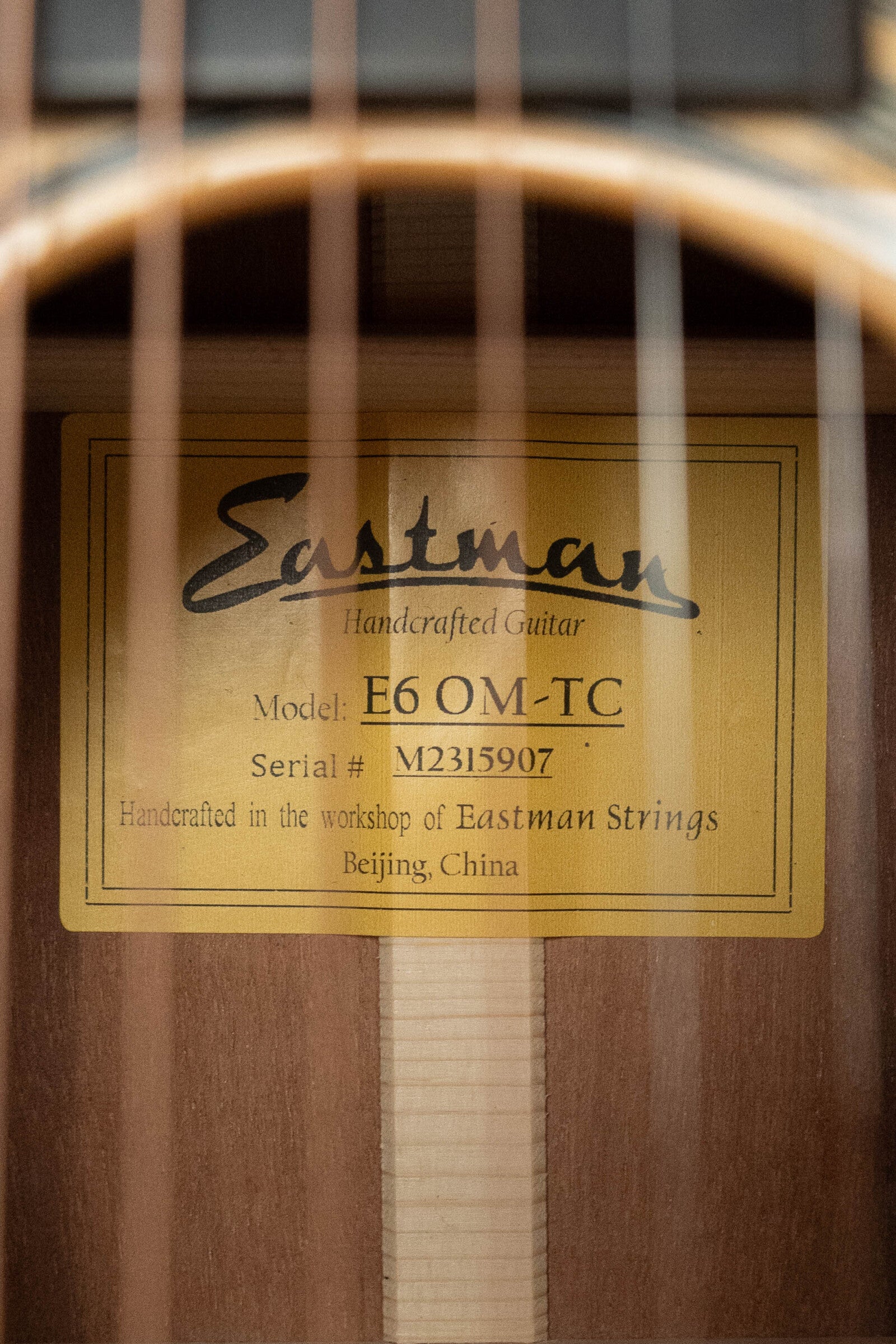 Eastman E6OM-TC Thermo-Cured Sitka/Mahogany Orchestra Model Acoustic Guitar #5907