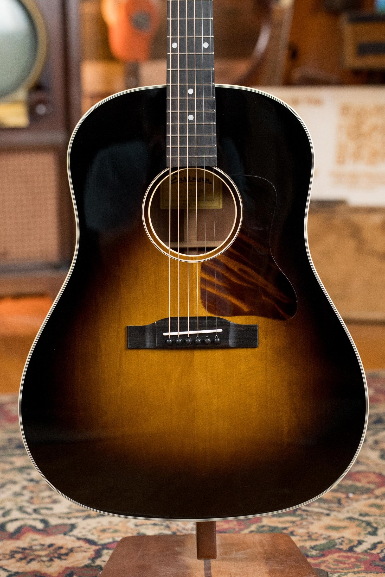 Eastman E6SS-TC-SB Thermo-Cured Sitka/Mahogany Sunburst Slope Shoulder Dreadnought Acoustic Guitar #2865