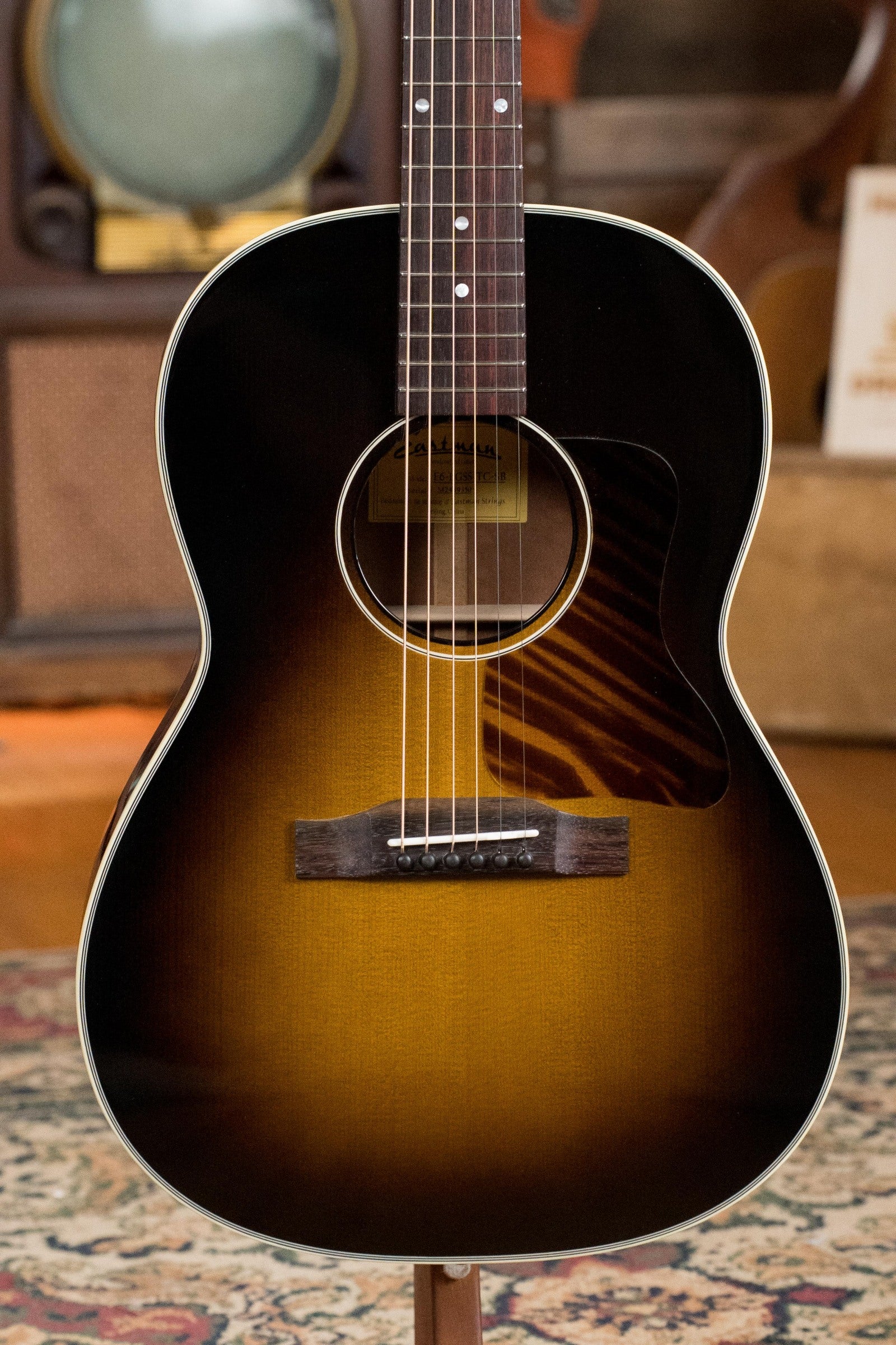 Eastman E6-LGSS-TC-SB Thermo-Cured Sitka/Mahogany LG-Style Slope Shoulder Sunburst Acoustic Guitar #9350
