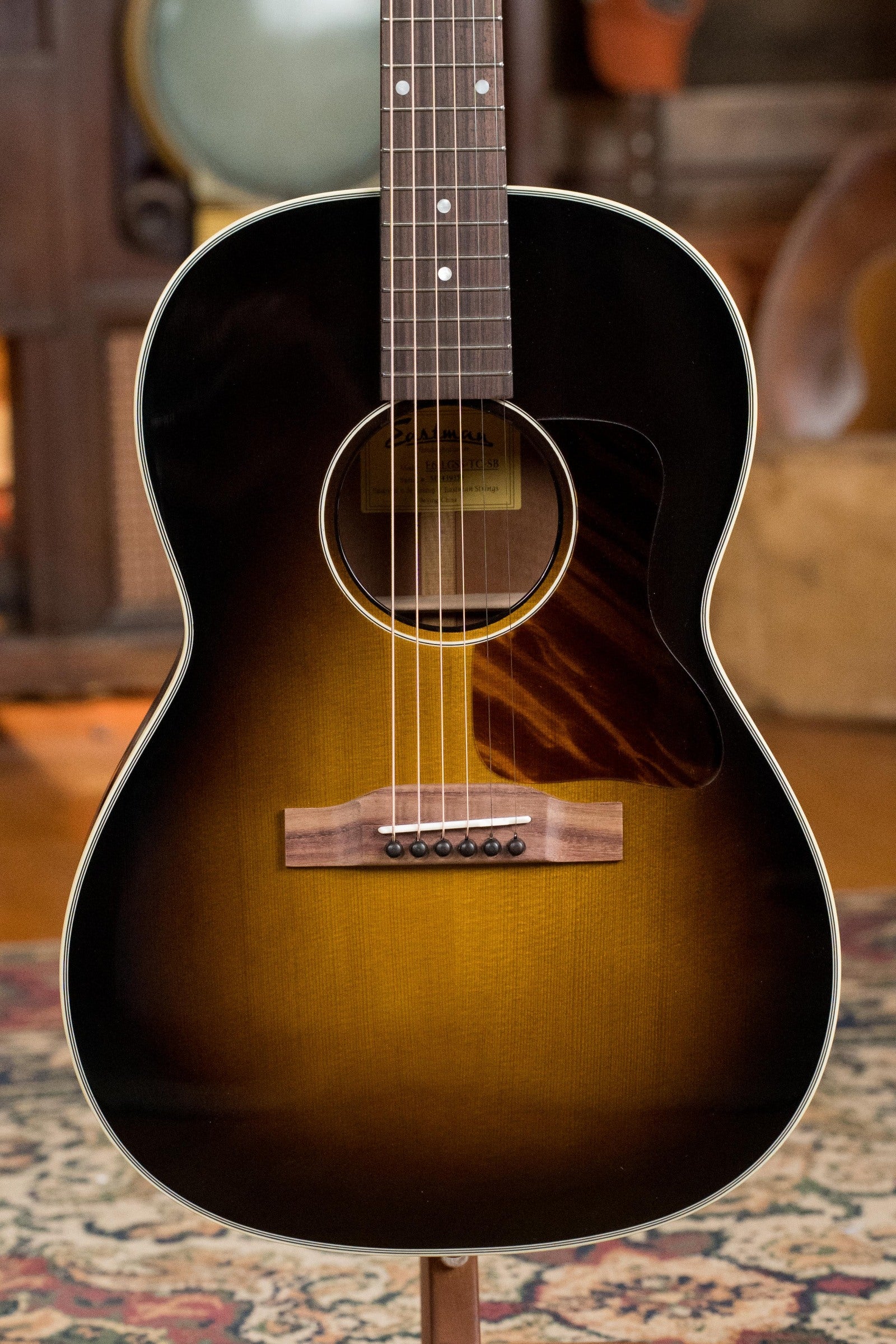 Eastman E6-LGSS-TC-SB Thermo-Cured Sitka/Mahogany LG-Style Slope Shoulder Sunburst Acoustic Guitar #9354
