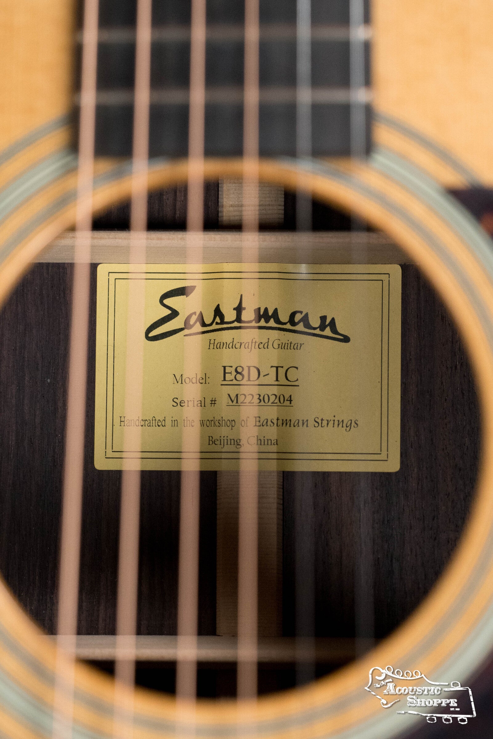 Eastman E8D-TC Thermo Cured Sitka/Rosewood Dreadnought Acoustic Guitar #0204