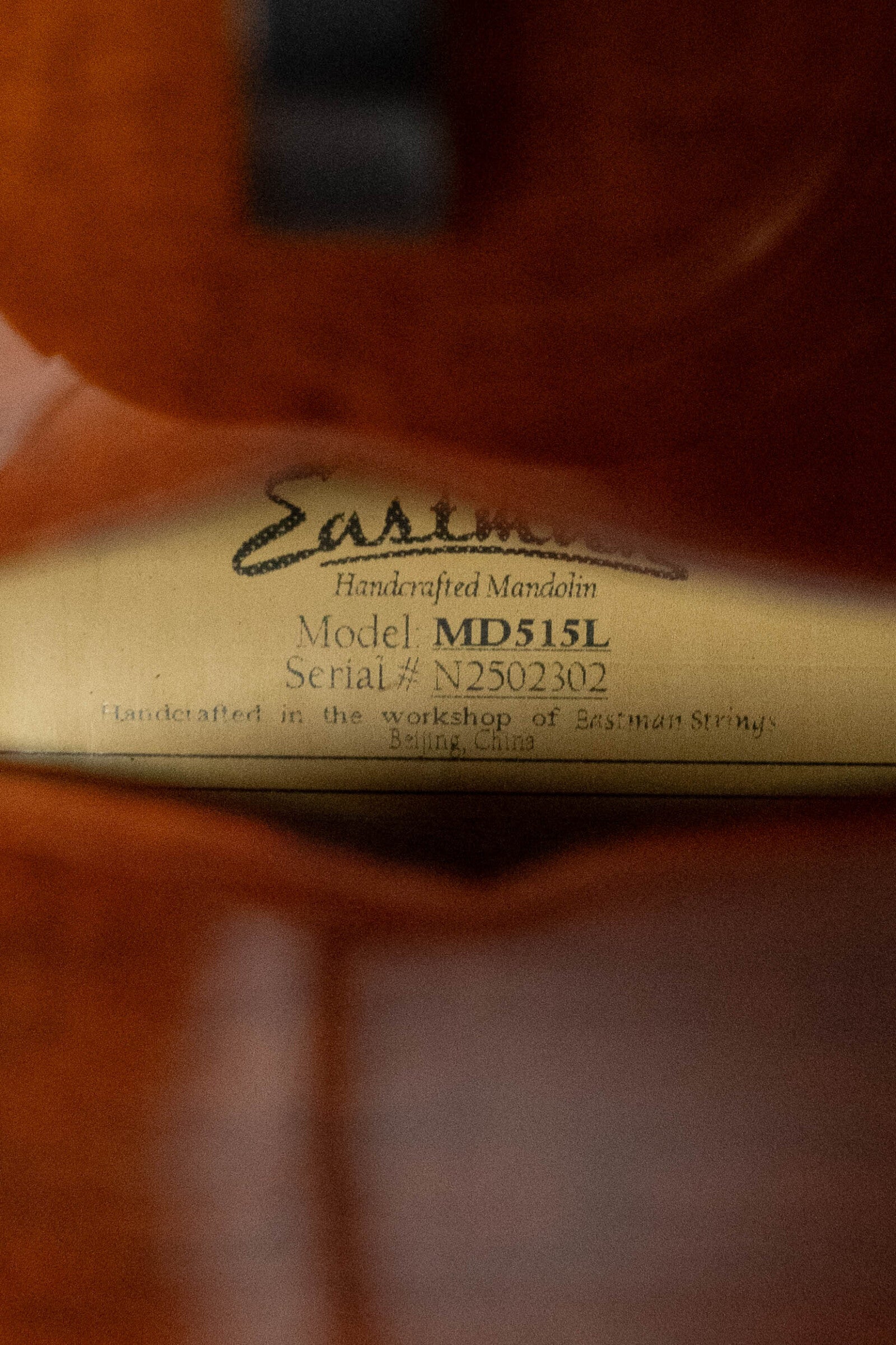 Eastman MD515L F-Style *Left-Handed* Classic Finish Mandolin #2302