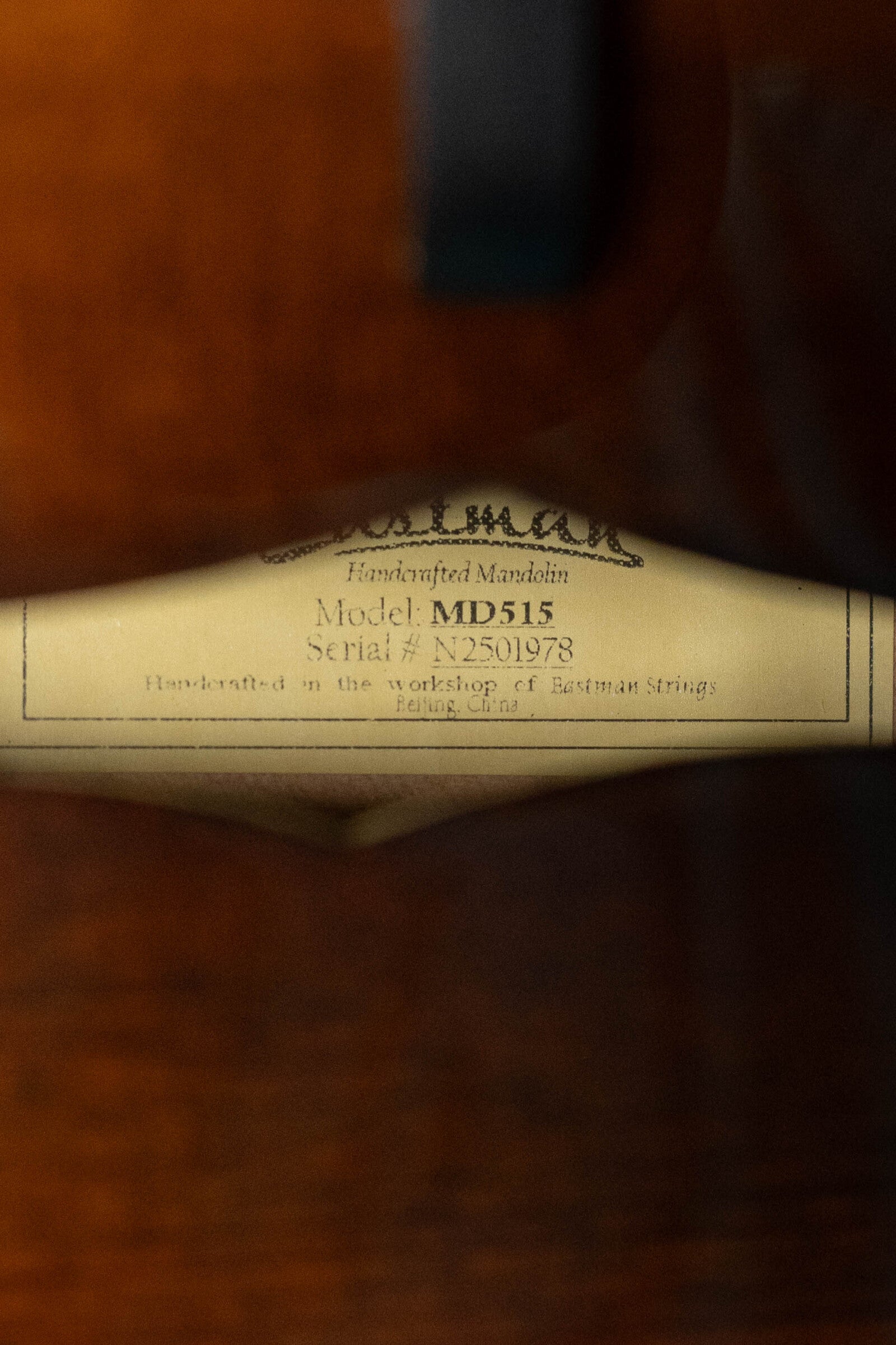 Eastman MD515 F-Style Classic Finish Mandolin #1978