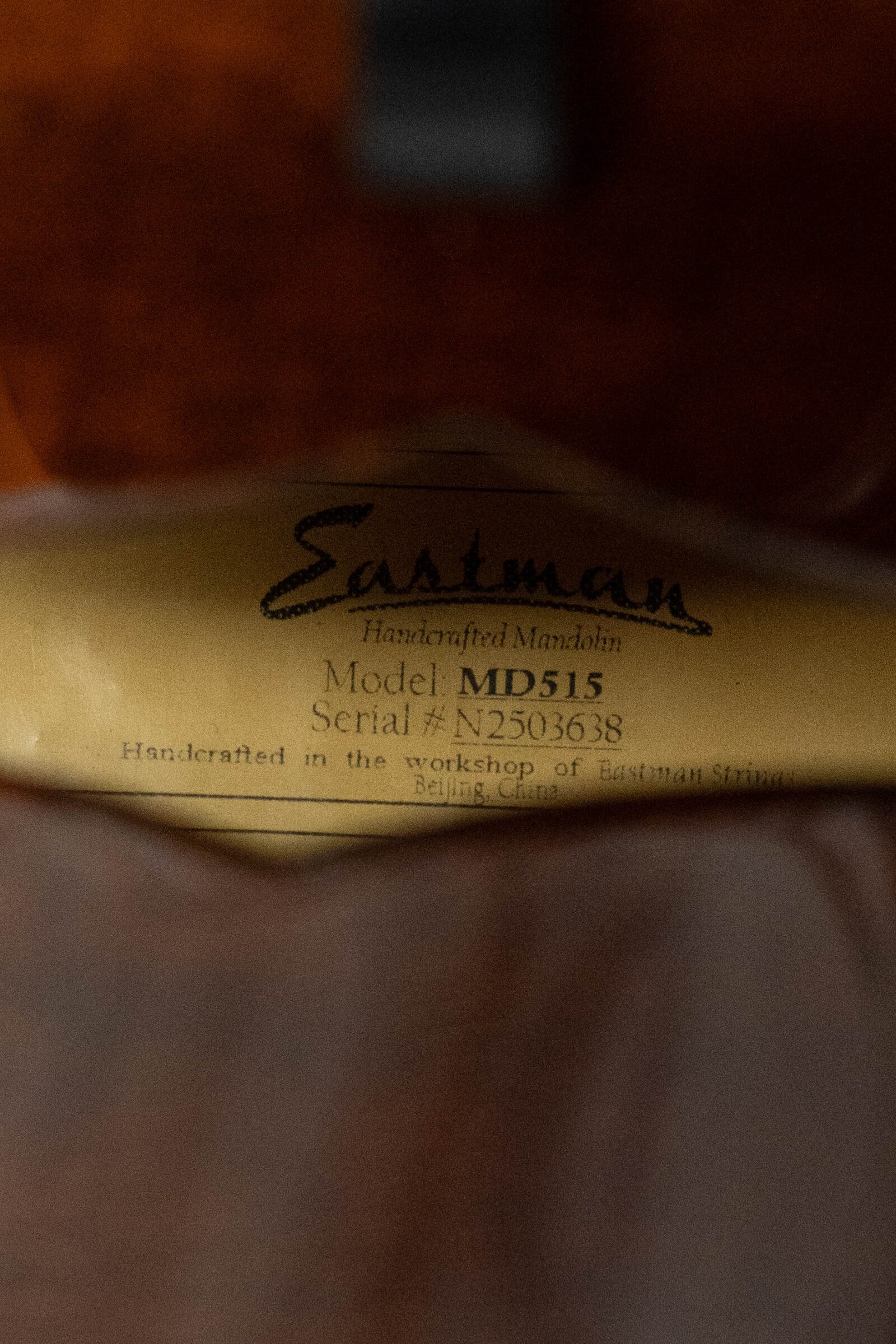 Eastman MD515 F-Style Classic Finish Mandolin #3638