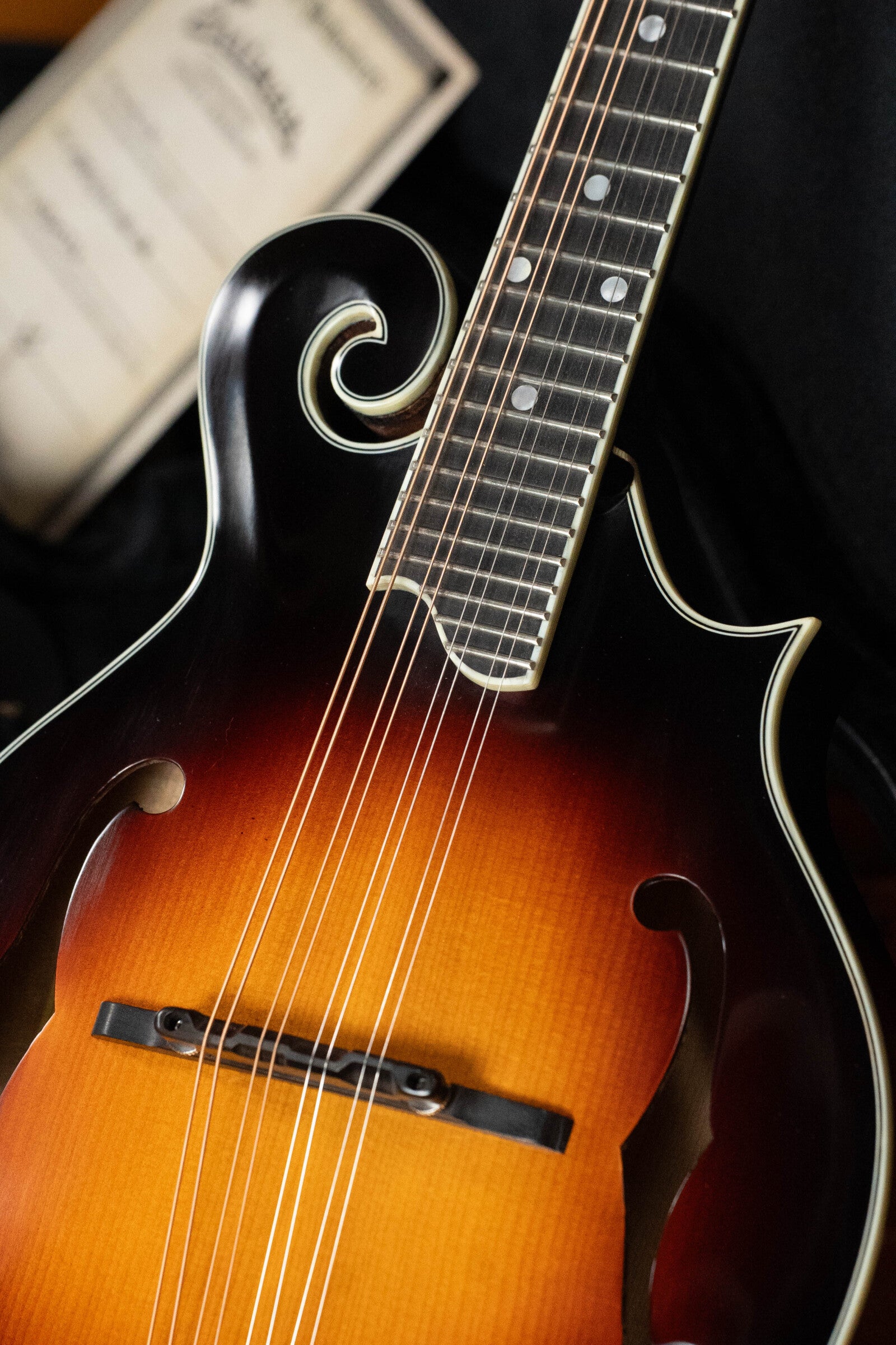 Eastman MD515/TV-WN-SB Spruce/Maple Wide Nut Sunburst F-Style Mandolin #4336