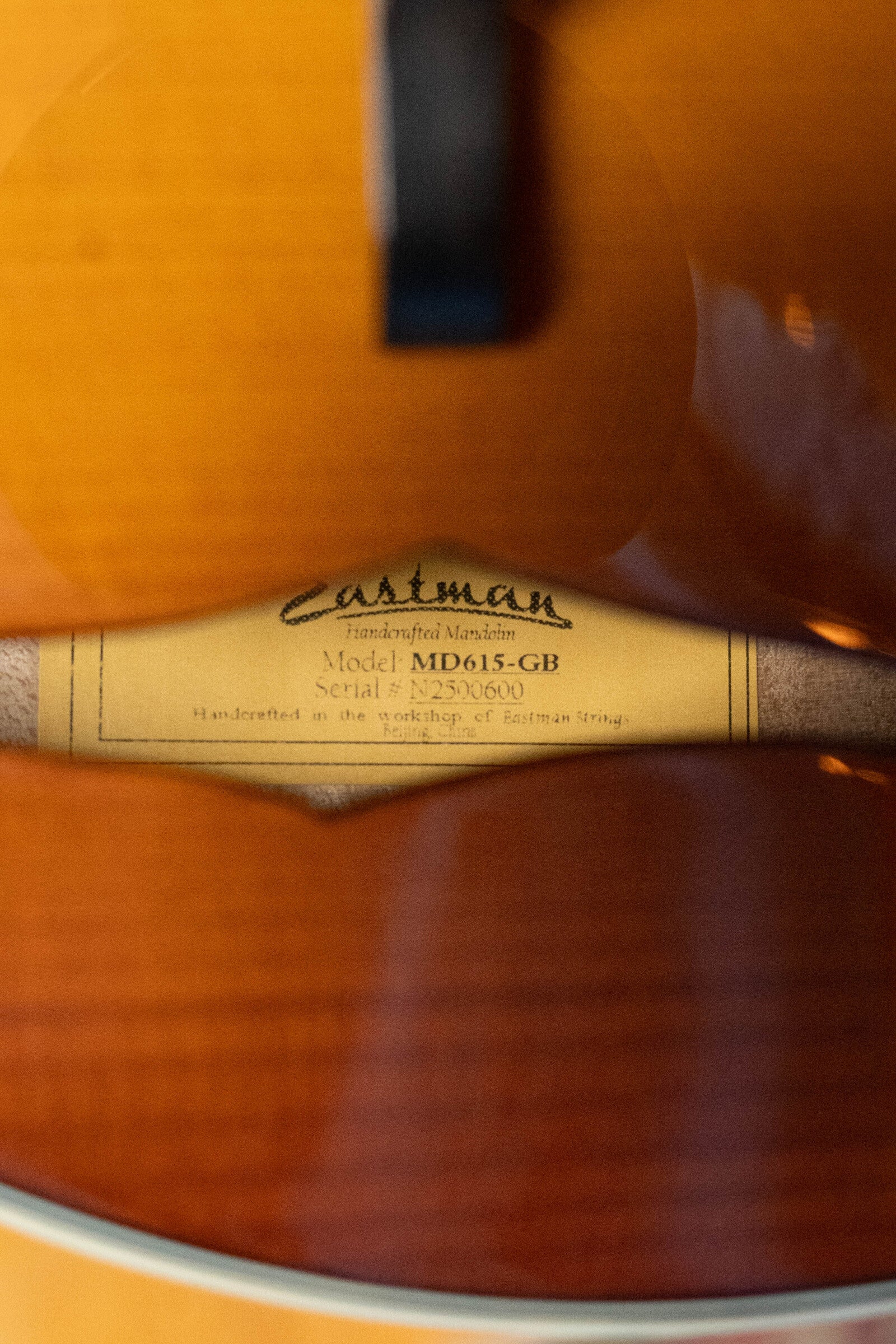 Eastman MD615-GB Goldburst F-Style Mandolin w/K&K Pickup #0600