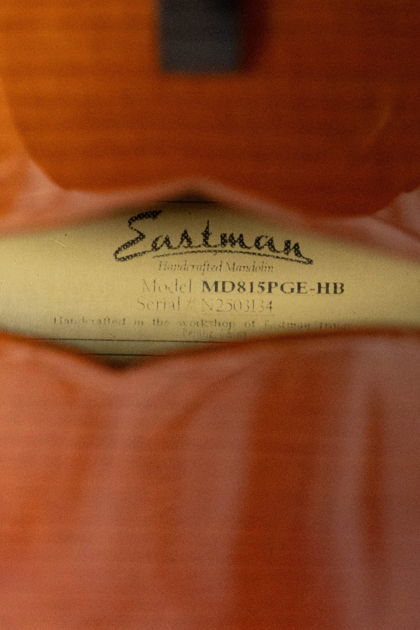Eastman MD815PGE-HB F-Style Honeyburst Mandolin w/ K&K Pickup #3134