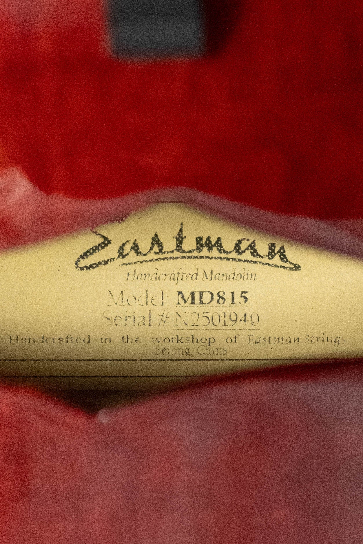 Eastman MD815 Adirondack Spruce/Flamed Maple F-Style Mandolin #1940
