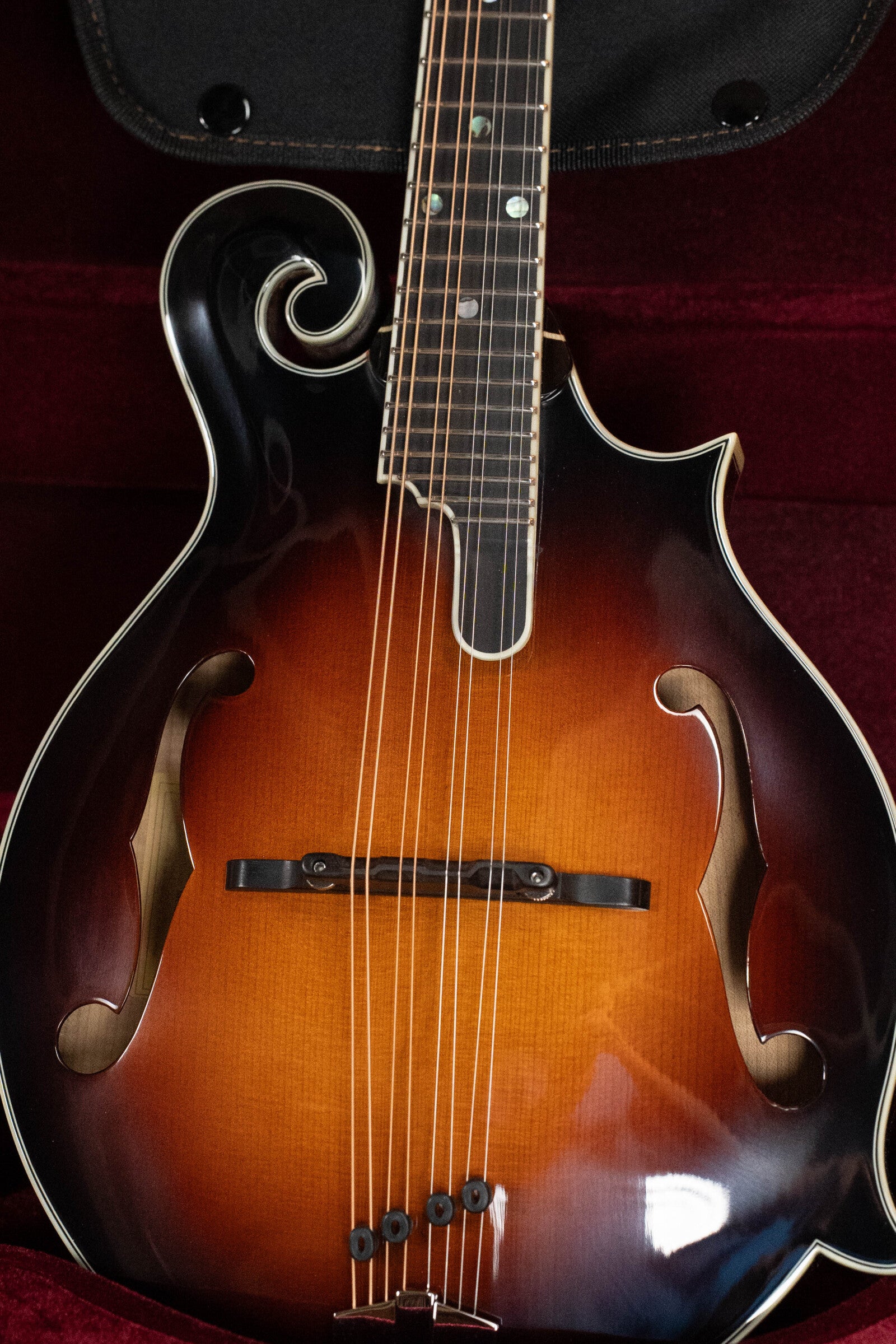 Eastman MD815-SB Adirondack/Flamed Maple Sunburst F-Style Mandolin #0591