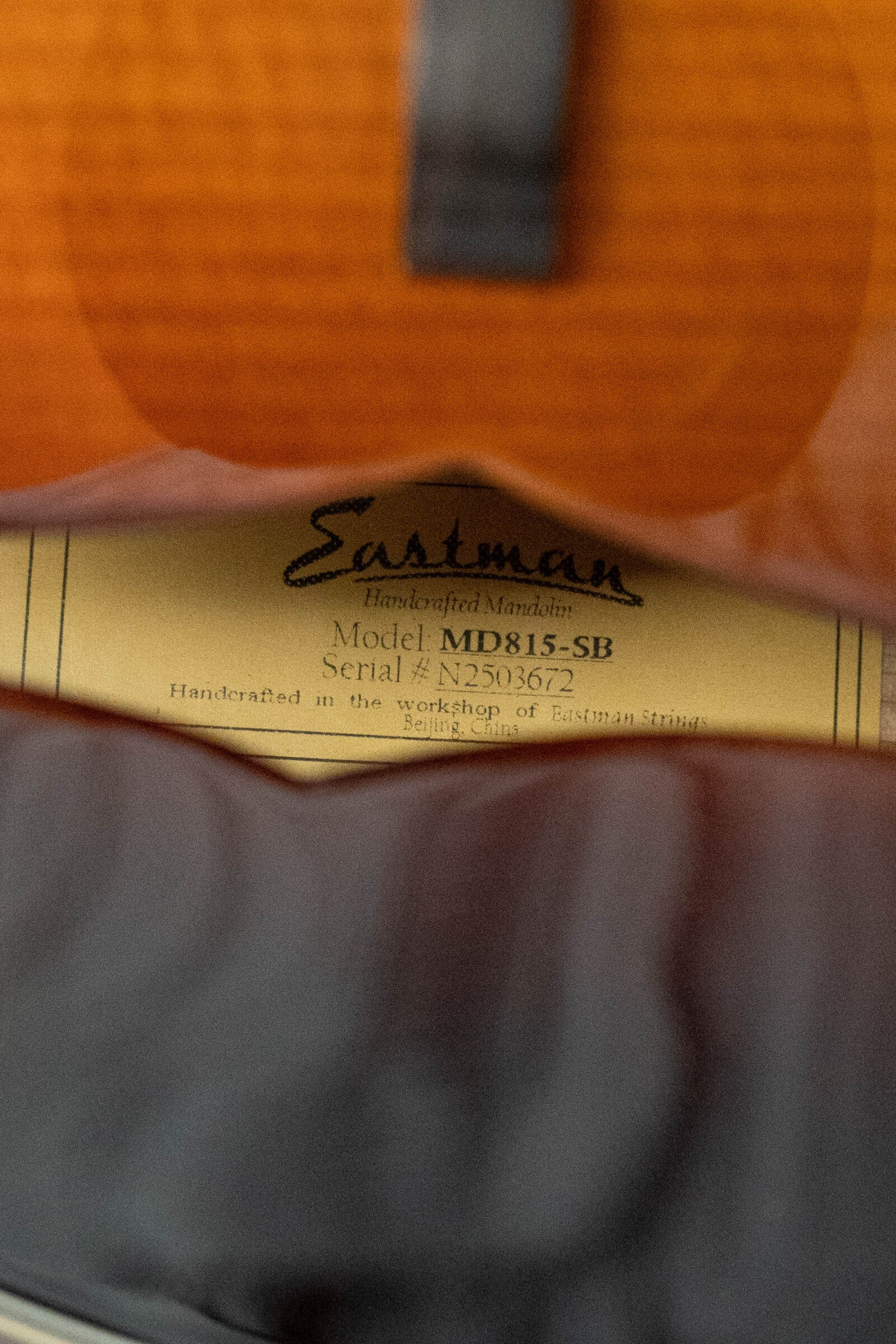 Eastman MD815-SB Adirondack/Flamed Maple Sunburst F-Style Mandolin #3672