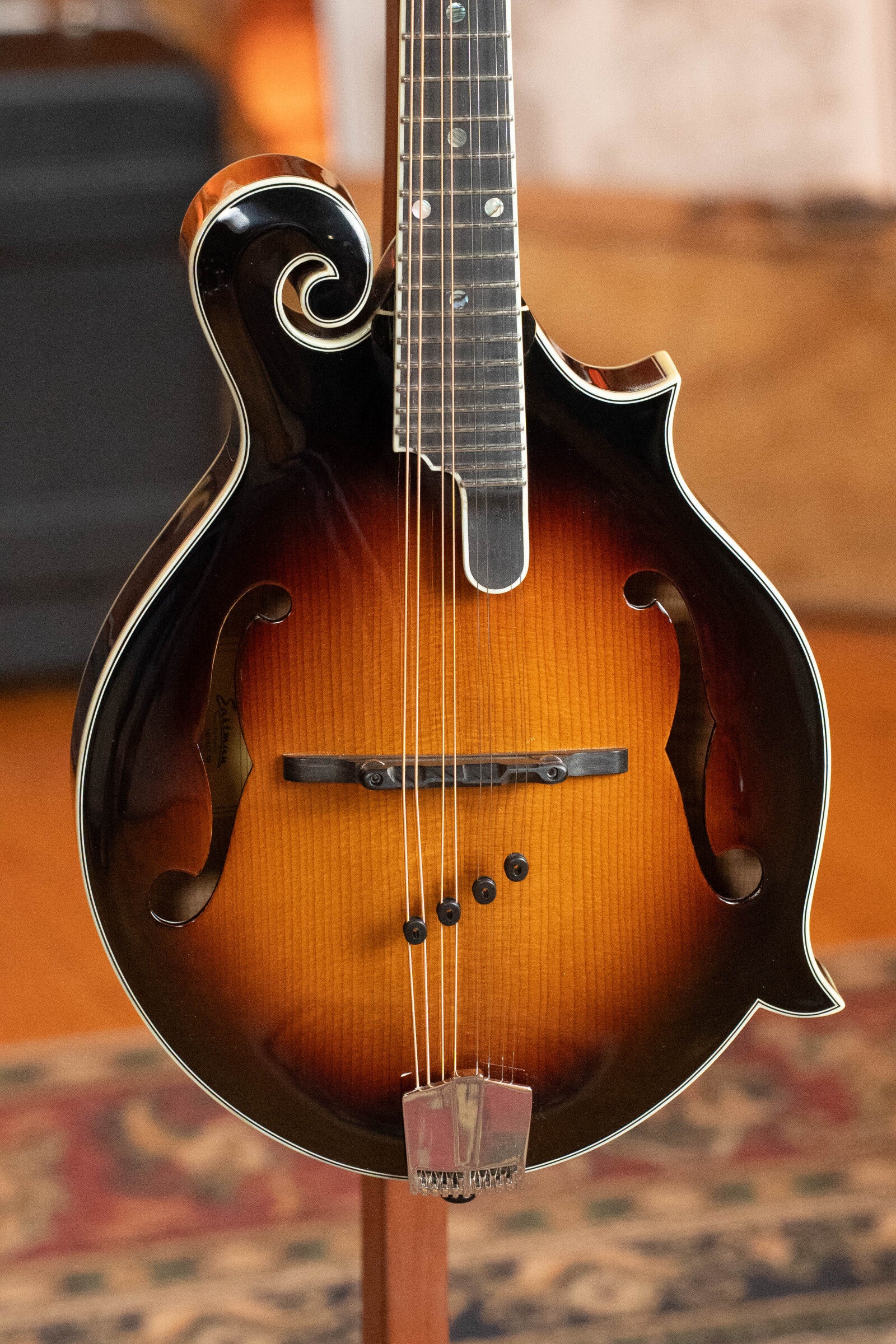 Eastman MD815-SB Adirondack/Flamed Maple Sunburst F-Style Mandolin #3672