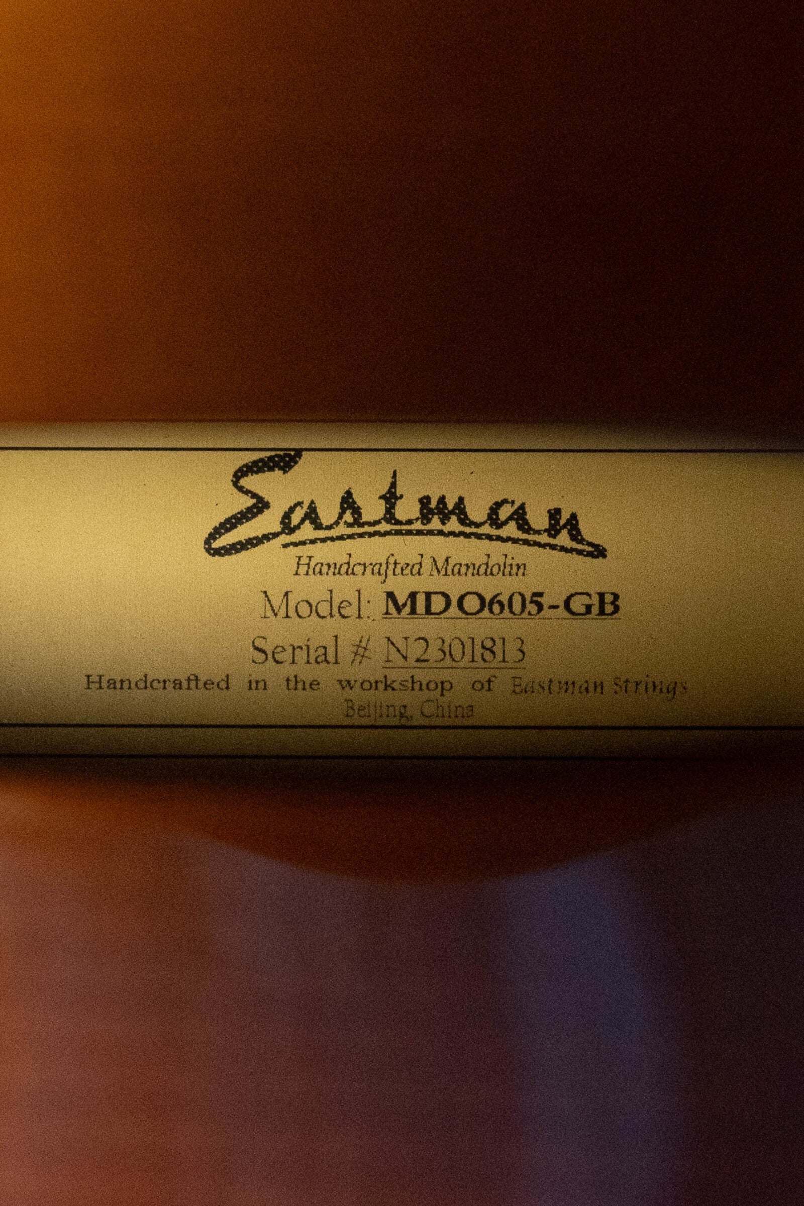 Eastman MDO605-GB Spruce/Maple Goldburst Octave A-Style Mandolin w/ K&K Pickup #1813