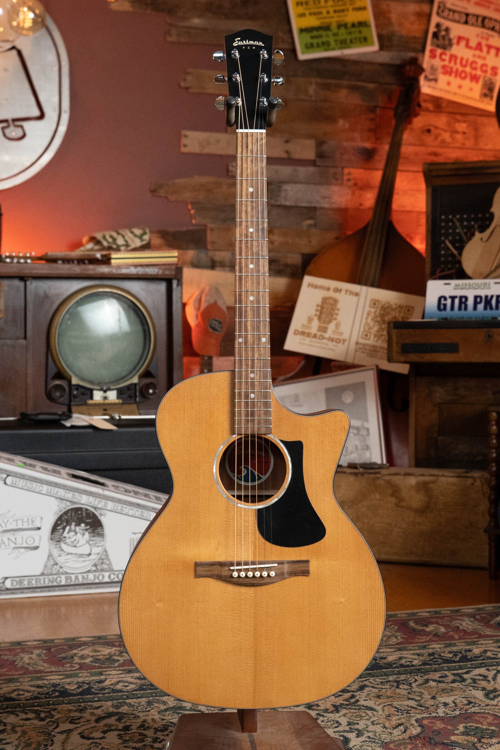 Eastman PCH1-GACE Sitka/Laminated Sapele Cutaway Grand Auditorium Guitar w/Electronics #2958