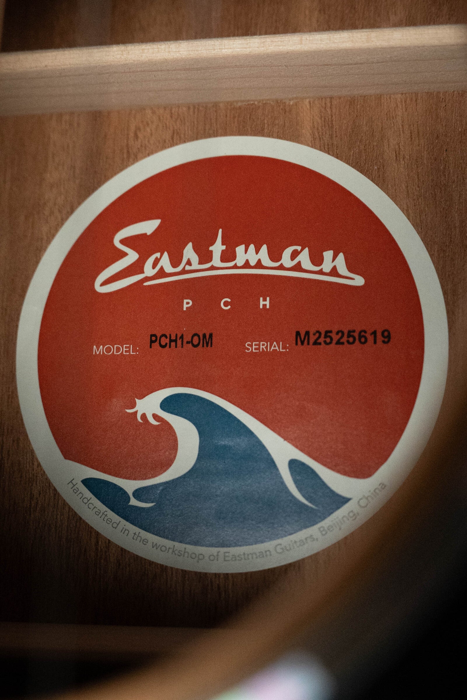 Eastman PCH1-OM Thermo-Cured Sitka/Laminated Sapele Orchestra Model Acoustic Guitar #5619