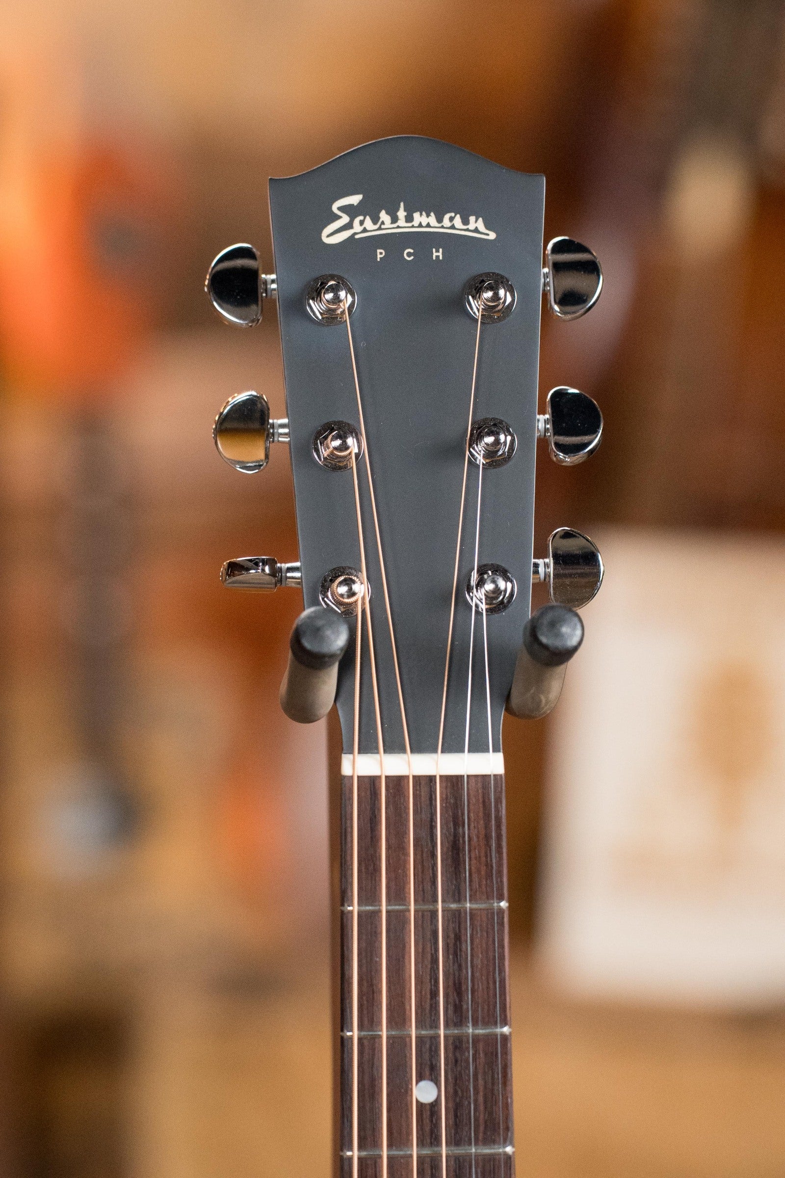 Eastman PCH2-D-BK Solid Sitka/Laminated Rosewood Black Top Dreadnought Acoustic Guitar #9782