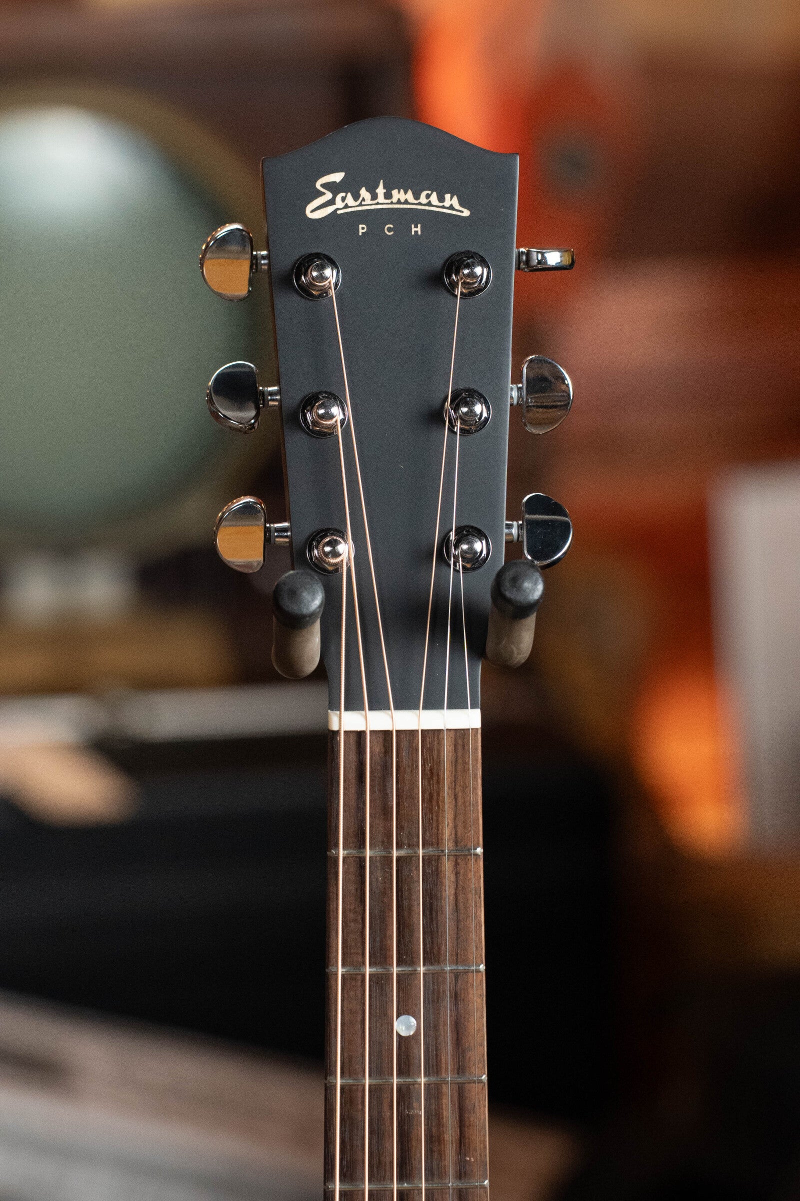 Eastman PCH2-GACE-BK Solid Thermo-Cured Sitka/Laminated Rosewood Grand Auditorium Cutaway Black Top Guitar w/Electronics #5743