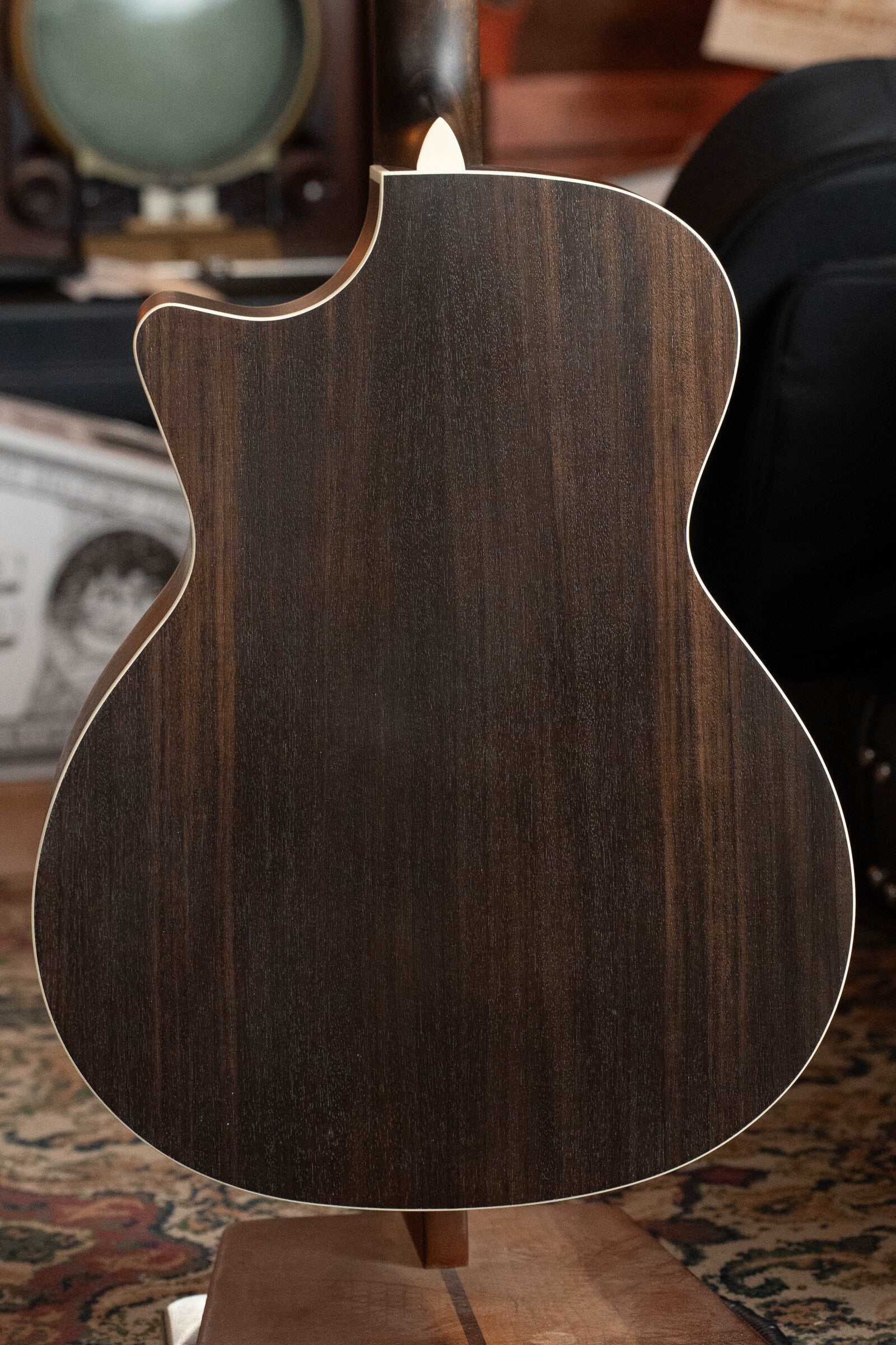 Eastman PCH2-GACE-BK Solid Thermo-Cured Sitka/Laminated Rosewood Grand Auditorium Cutaway Black Top Guitar w/Electronics #5743