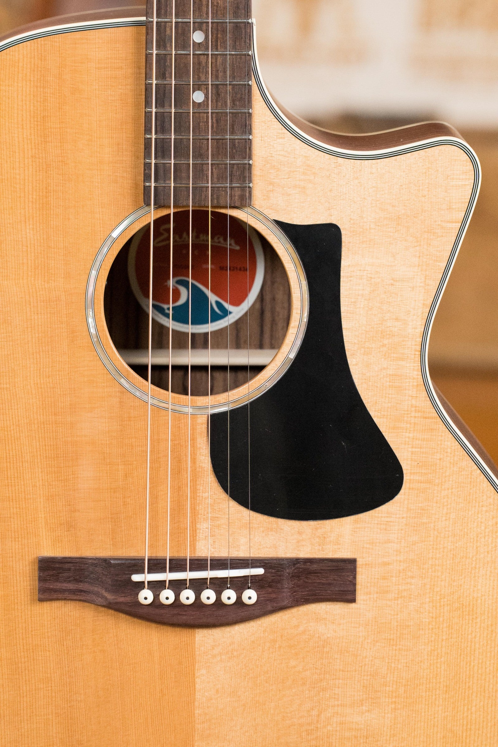 Eastman PCH2-GACE Solid Thermo-Cured Sitka/Laminated Rosewood Grand Auditorium Cutaway Guitar w/Fishman Pickup #1434