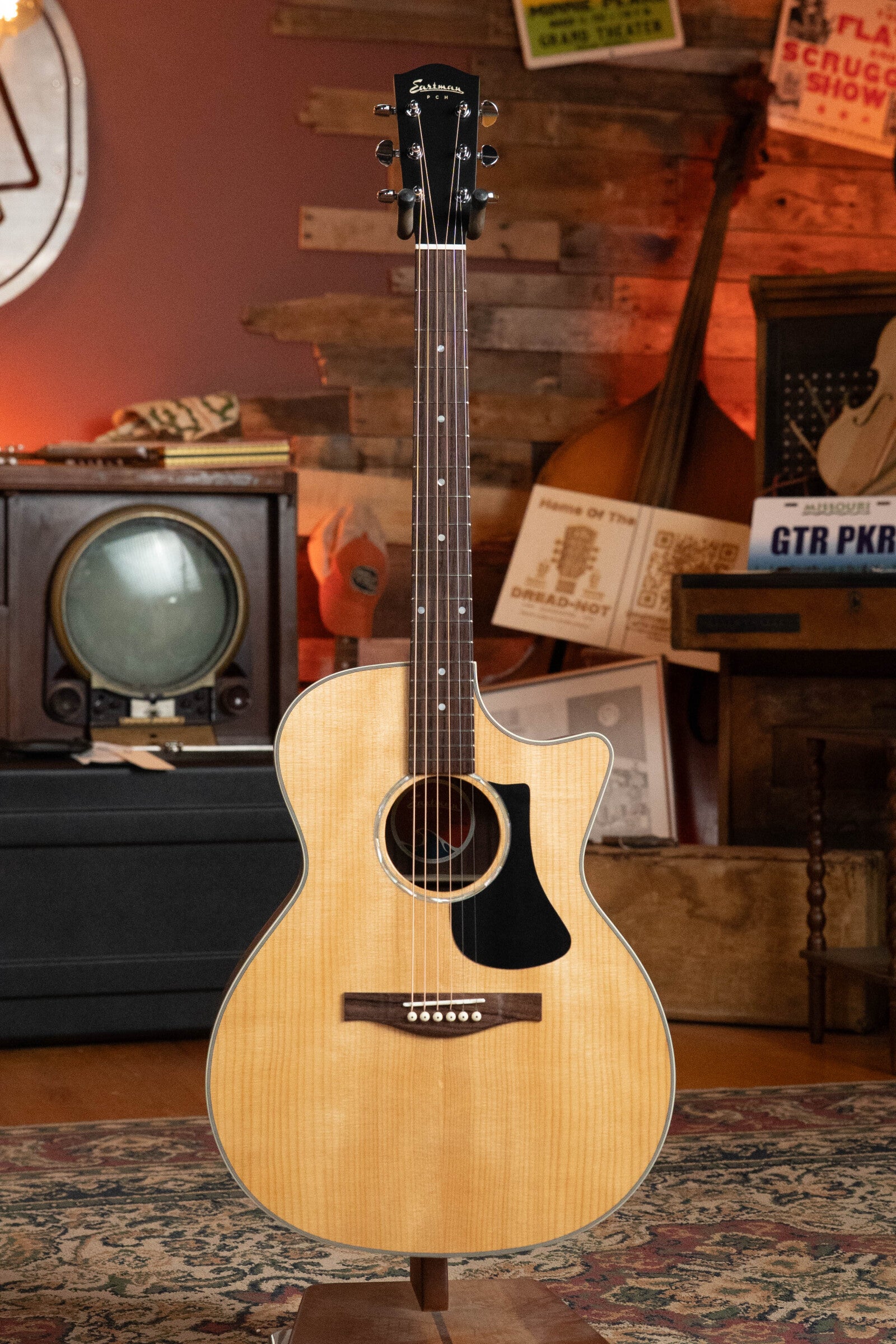 Eastman PCH2-GACE Solid Thermo-Cured Sitka/Laminated Rosewood Grand Auditorium Cutaway Guitar w/Fishman Pickup #1706