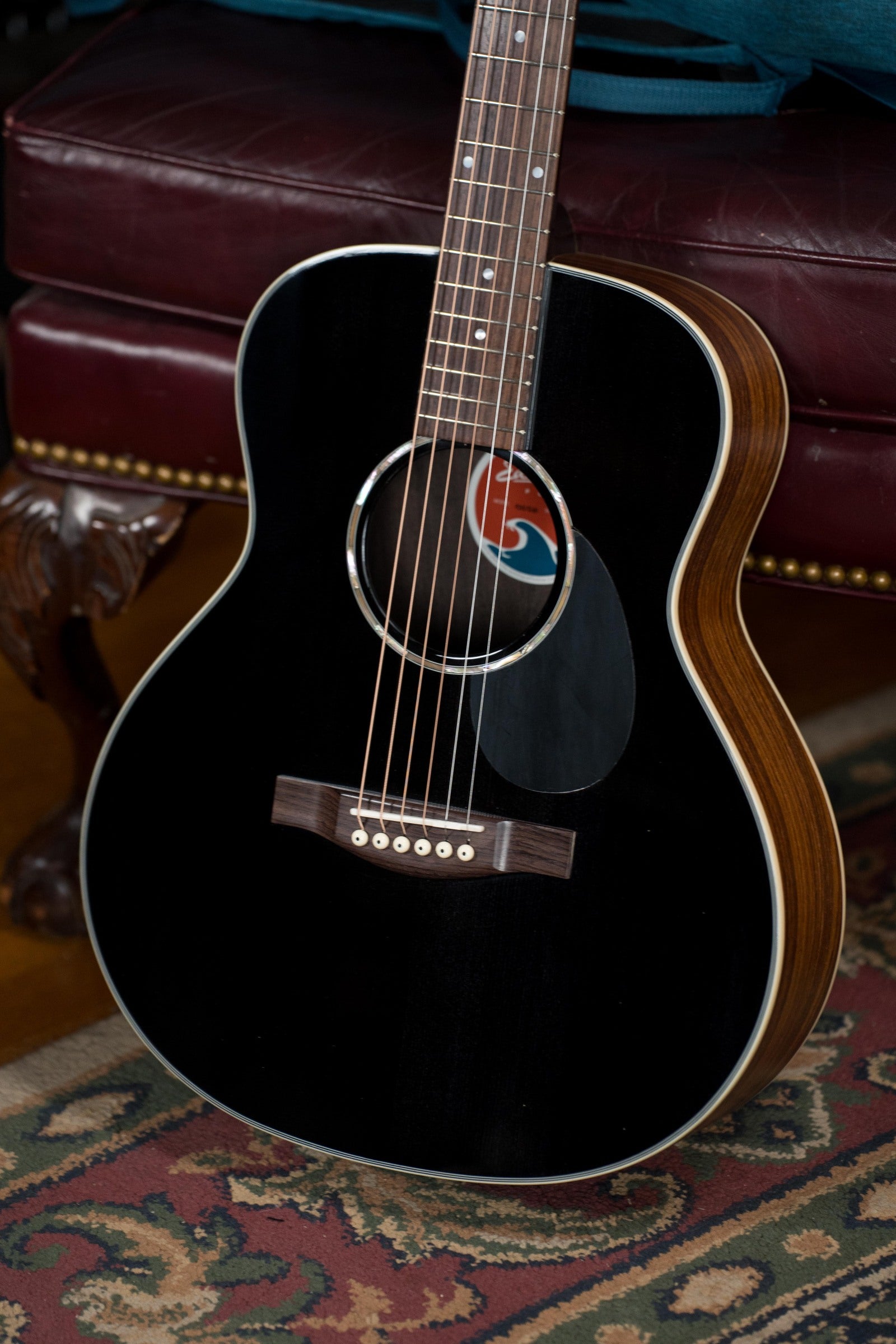 Eastman PCH2-TG-BK Thermo-Cured Solid Sitka/Laminated Rosewood Classic Top Travel Acoustic Guitar #5639