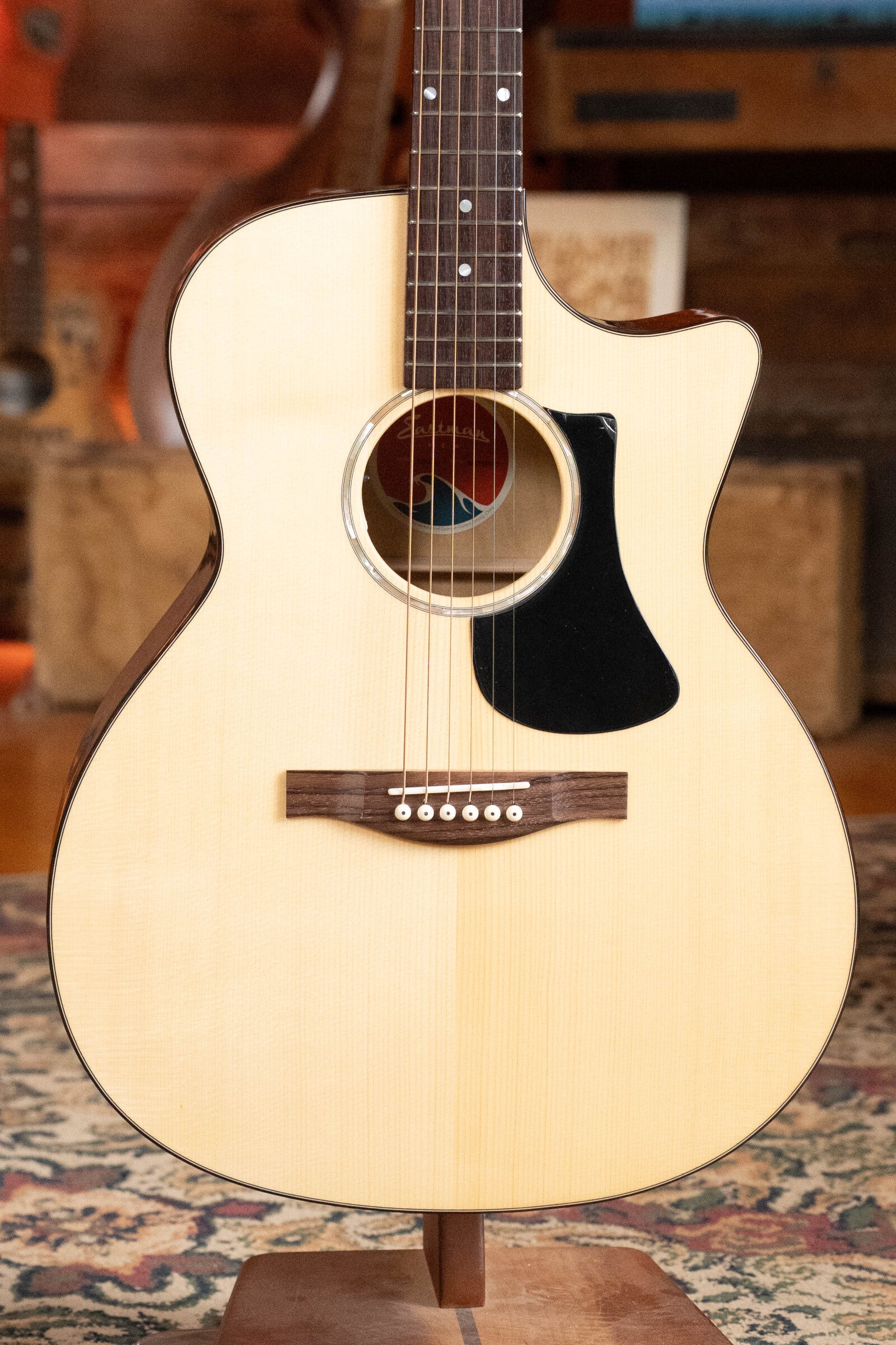 Eastman PCH3-GACE-CLA Sitka/Laminated Maple Grand Auditorium Guitar w/Fishman Pickup #8881