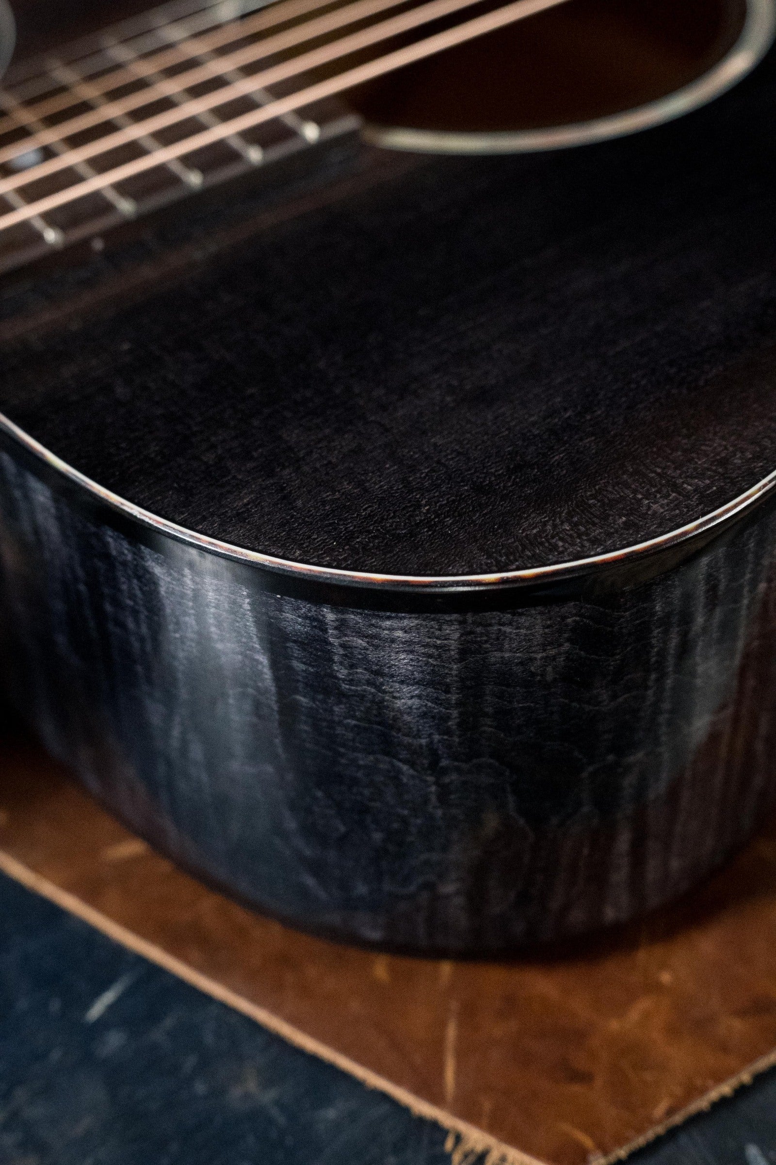 Eastman PCH3-GACE-TBK Sitka/Laminated Maple Grand Auditorium Translucent Black Top Guitar w/Fishman Pickup #2219