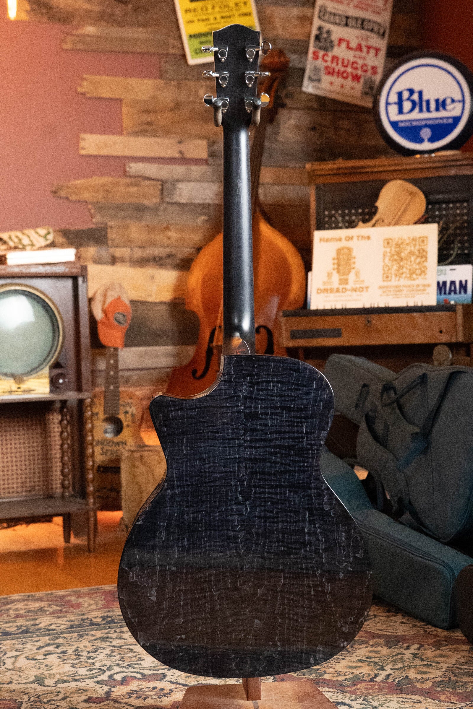 Eastman PCH3-GACE-TBK Sitka/Laminated Maple Grand Auditorium Translucent Black Top Guitar w/Fishman Pickup #5155