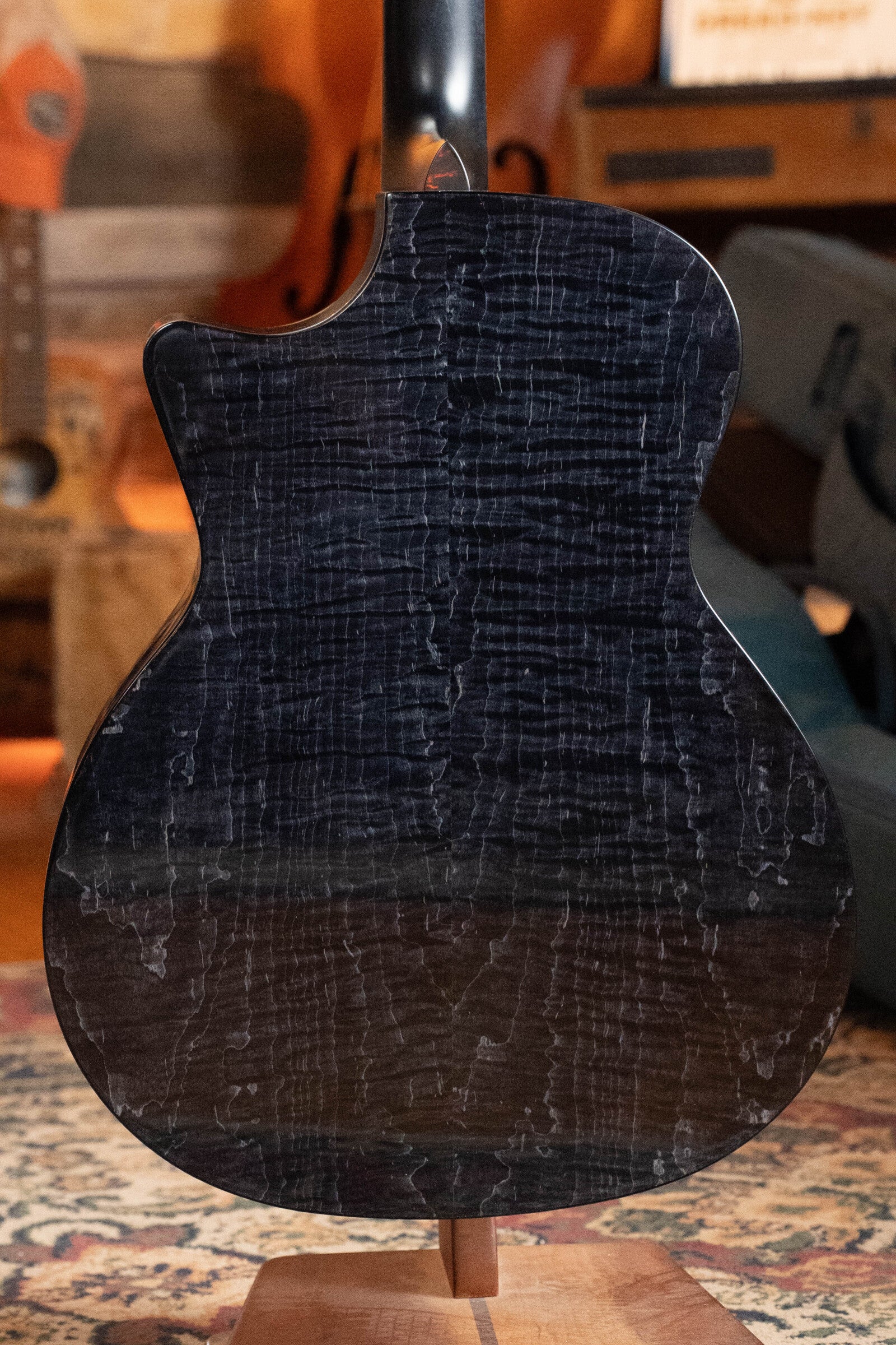 Eastman PCH3-GACE-TBK Sitka/Laminated Maple Grand Auditorium Translucent Black Top Guitar w/Fishman Pickup #5155