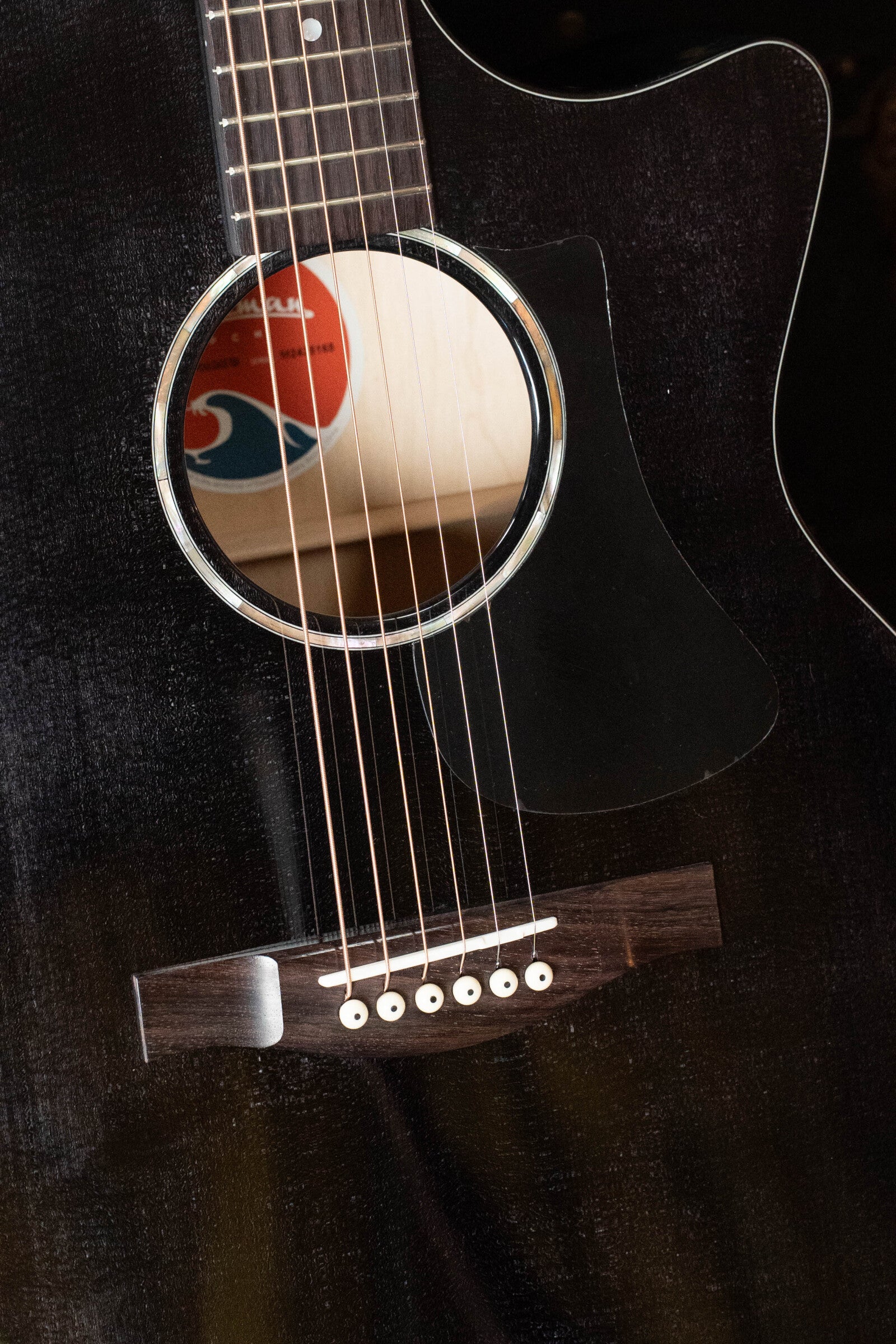 Eastman PCH3-GACE-TBK Sitka/Laminated Maple Grand Auditorium Translucent Black Top Guitar w/Fishman Pickup #5165