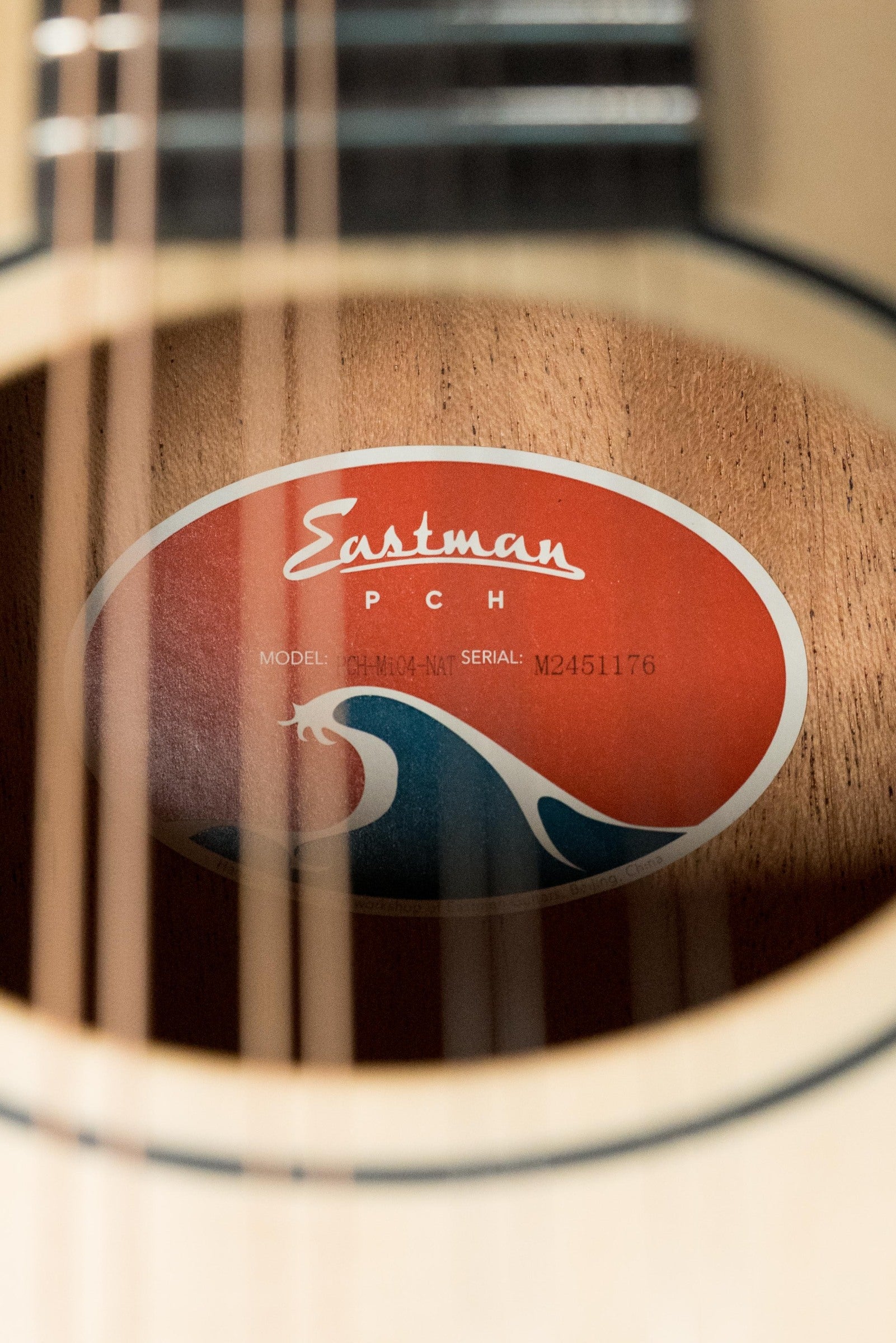 Eastman PCH-M104-NAT Spruce/Laminated Mahogany Natural Flattop A-Style Mandolin #1176