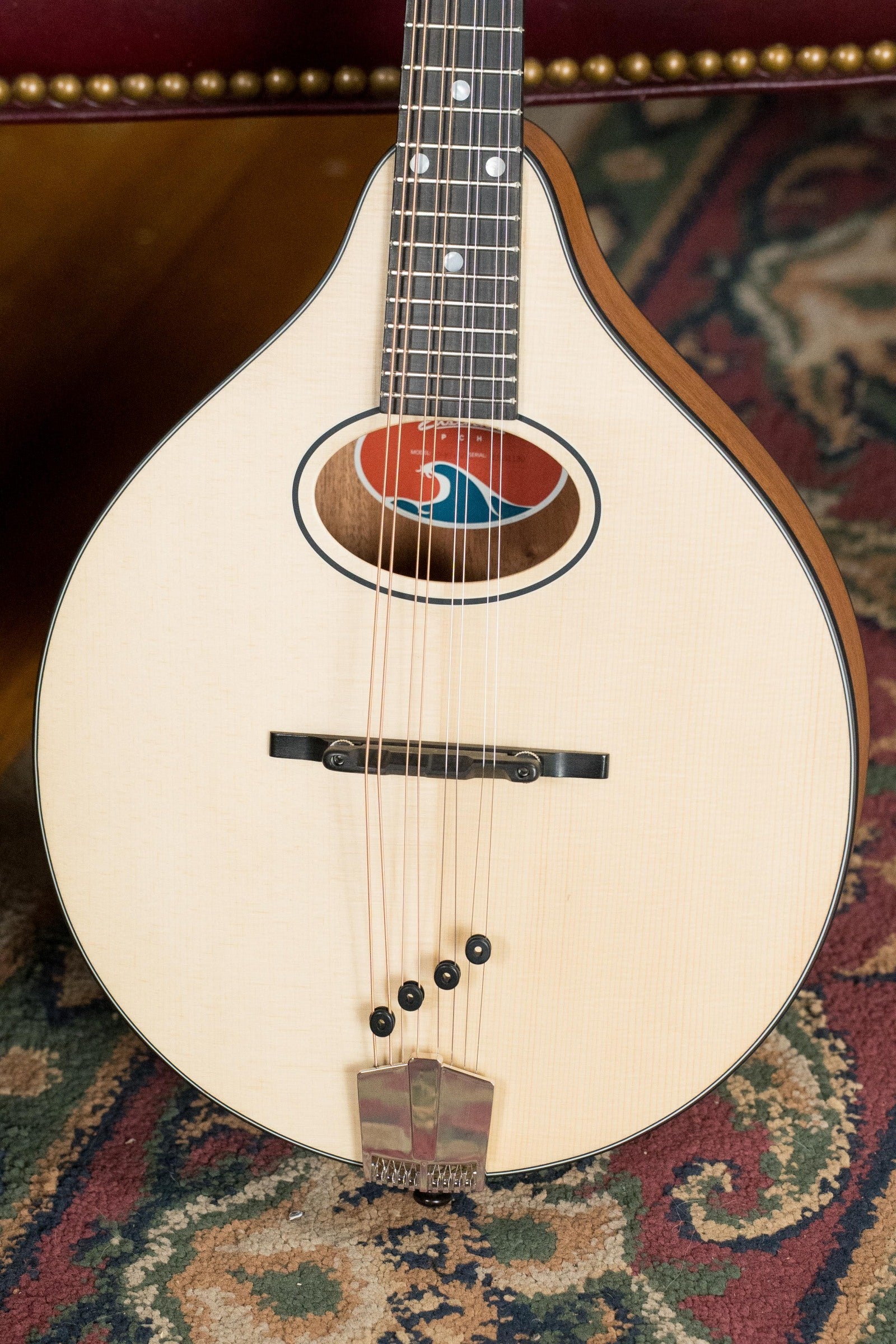 Eastman PCH-M104-NAT Spruce/Laminated Mahogany Natural Flattop A-Style Mandolin #1180