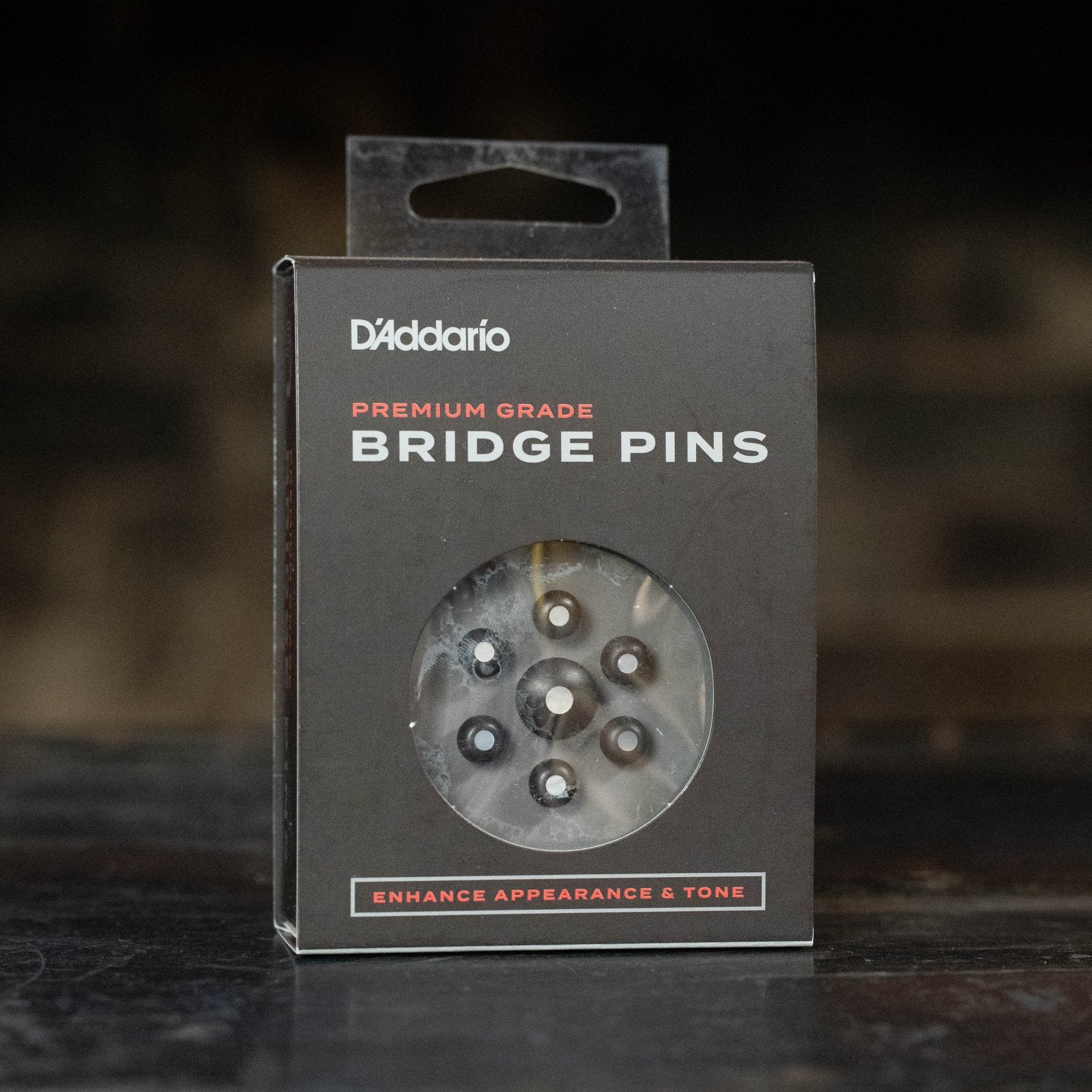Ebony Bridge Pins with End Pin Set Pearl Inlay PWPS3