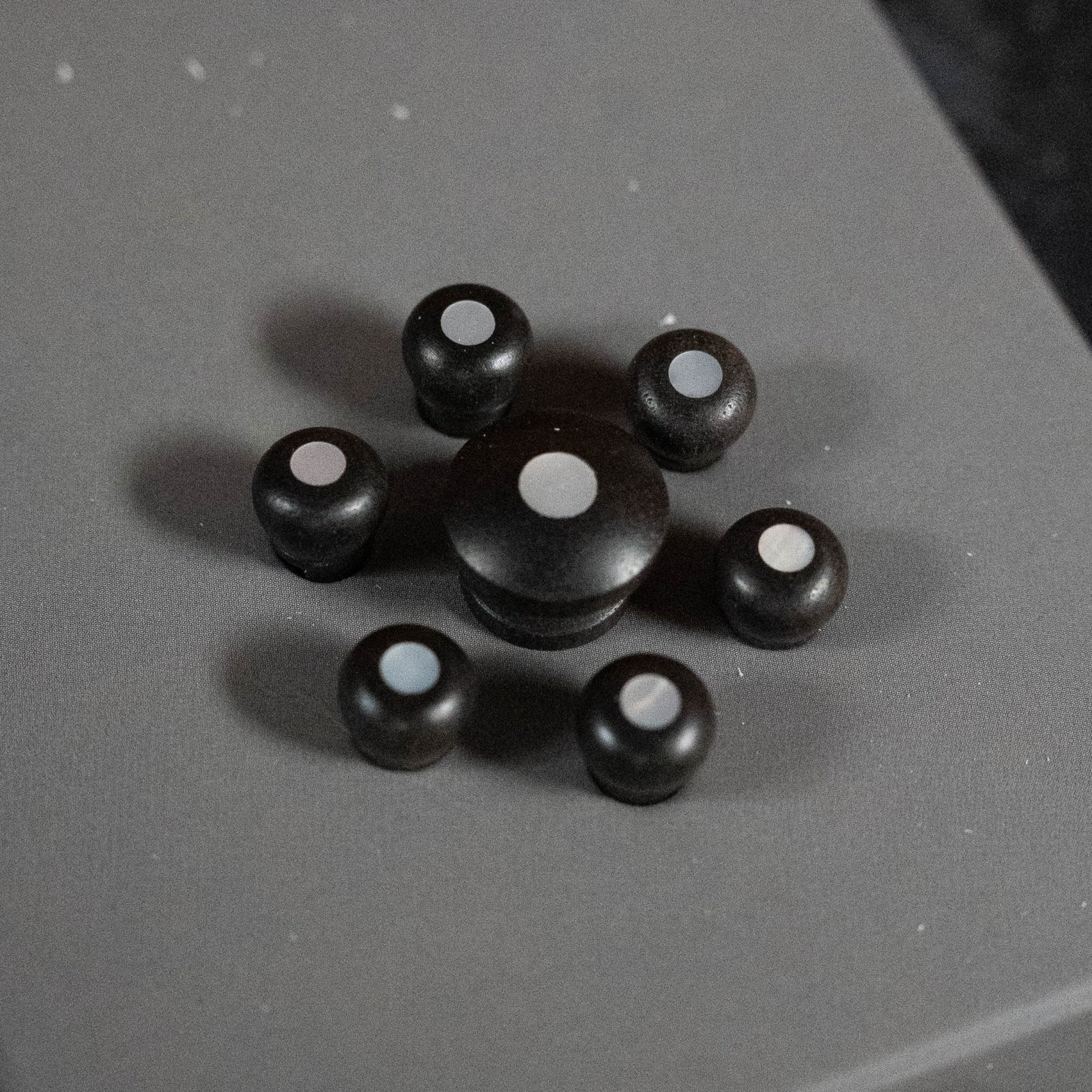 Ebony Bridge Pins with End Pin Set Pearl Inlay PWPS3