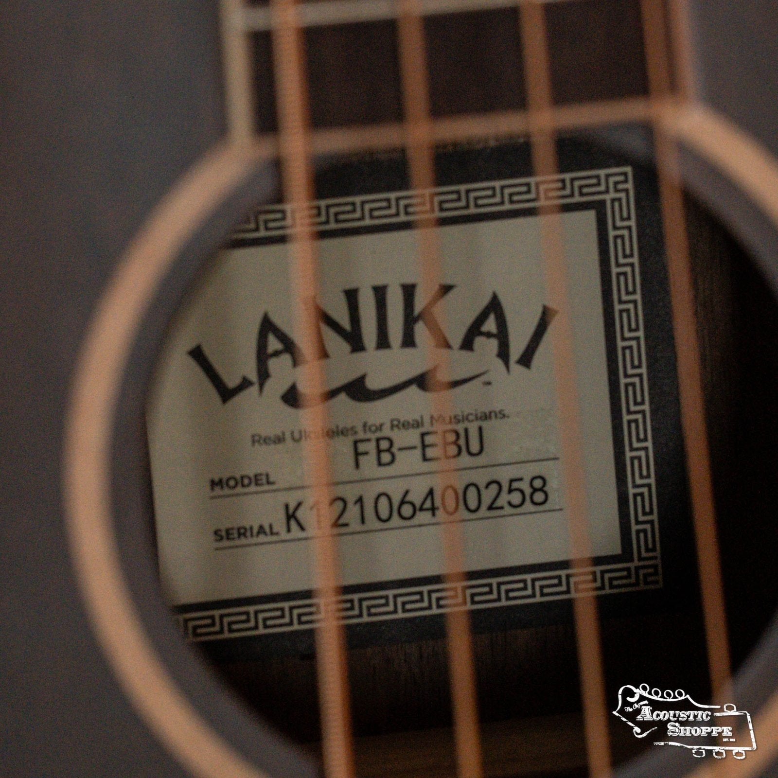 Lanikai FB-EBU Figured Bocote Electric Bass Ukulele #0258