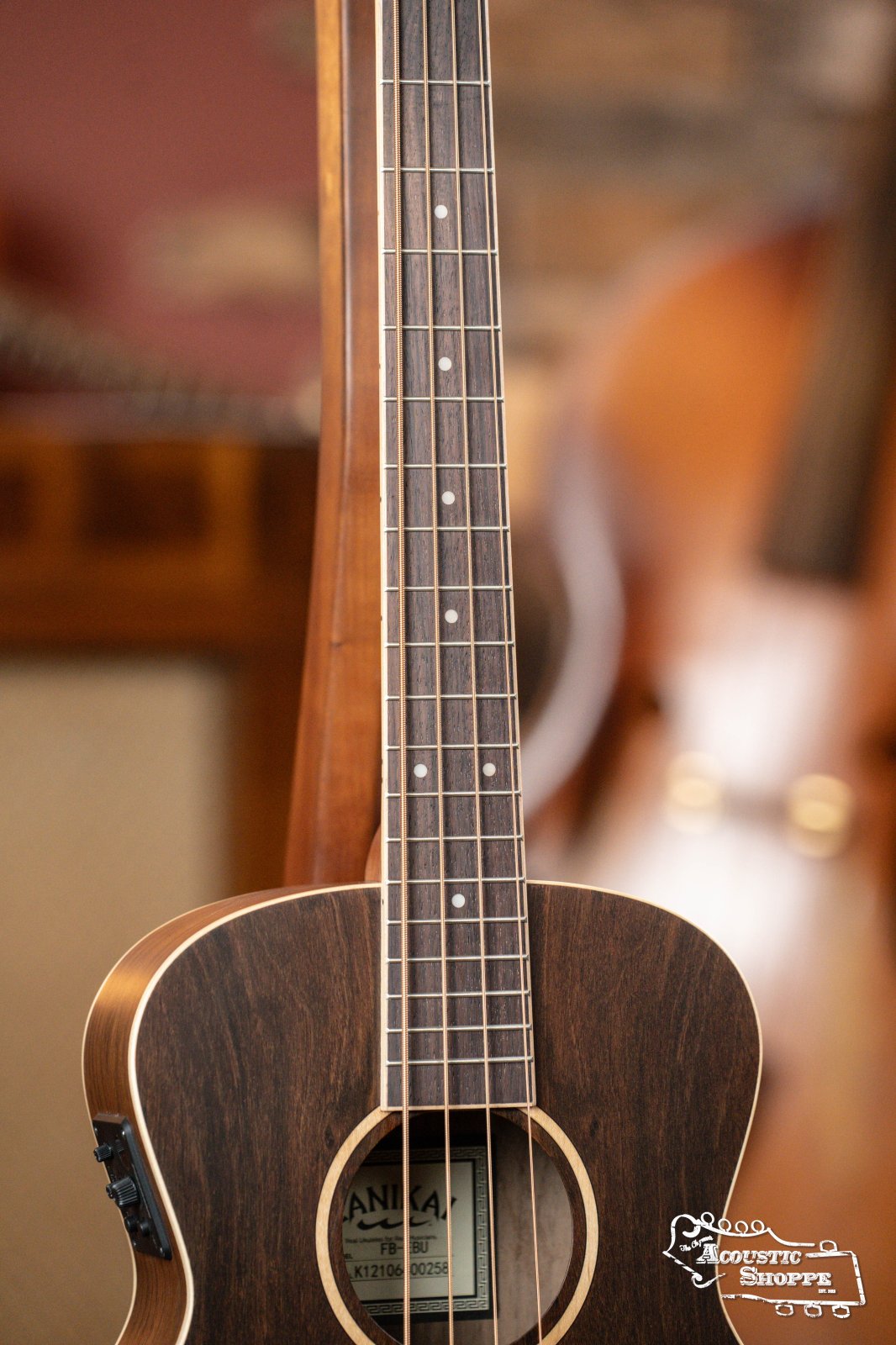 Lanikai FB-EBU Figured Bocote Electric Bass Ukulele #0258